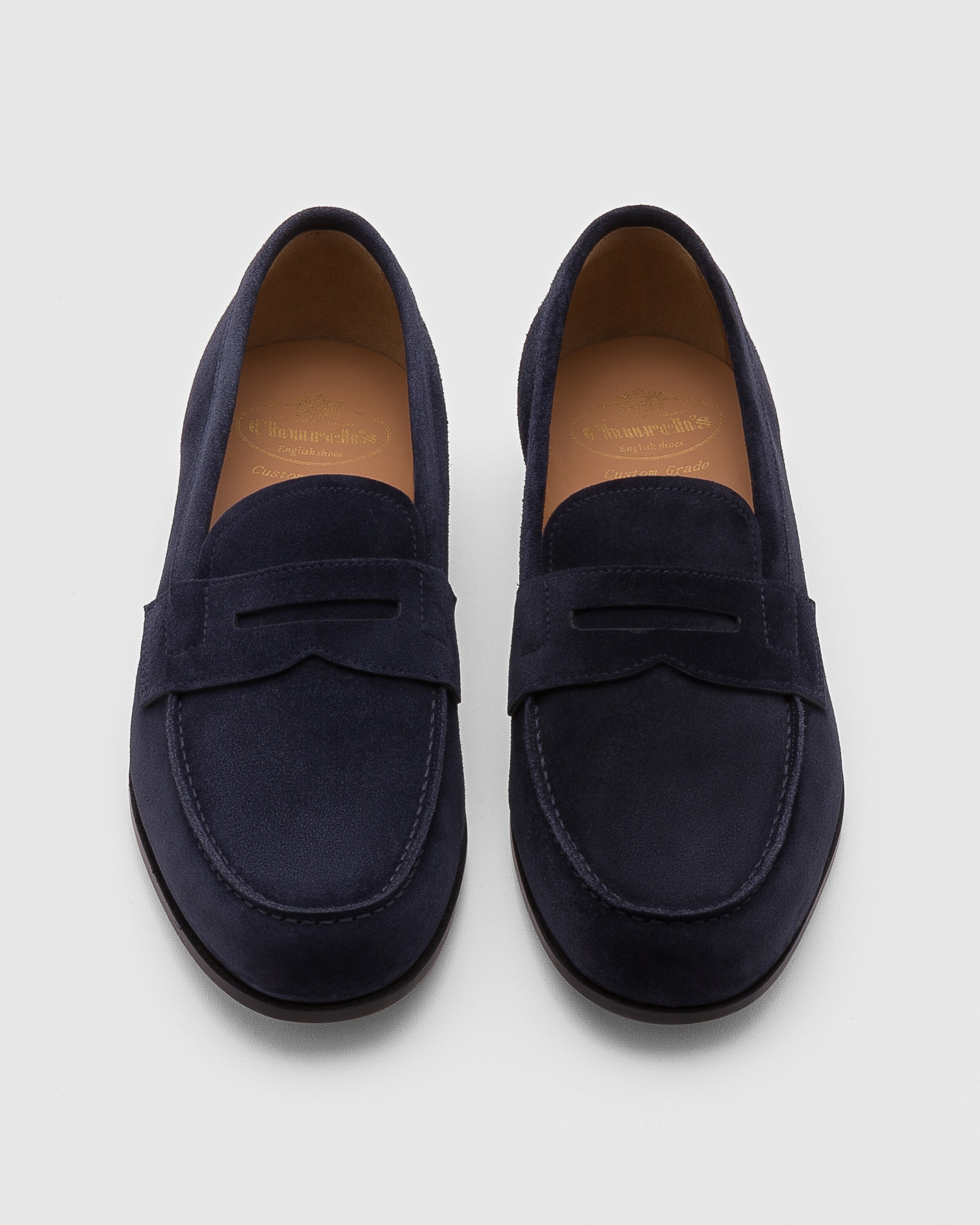 Blue Soft Suede Loafer | Church's Blue Soft Suede Loafer | Church's