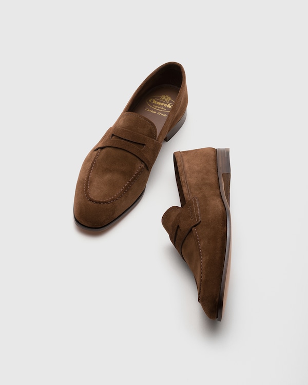 Soft Suede Loafer Burnt