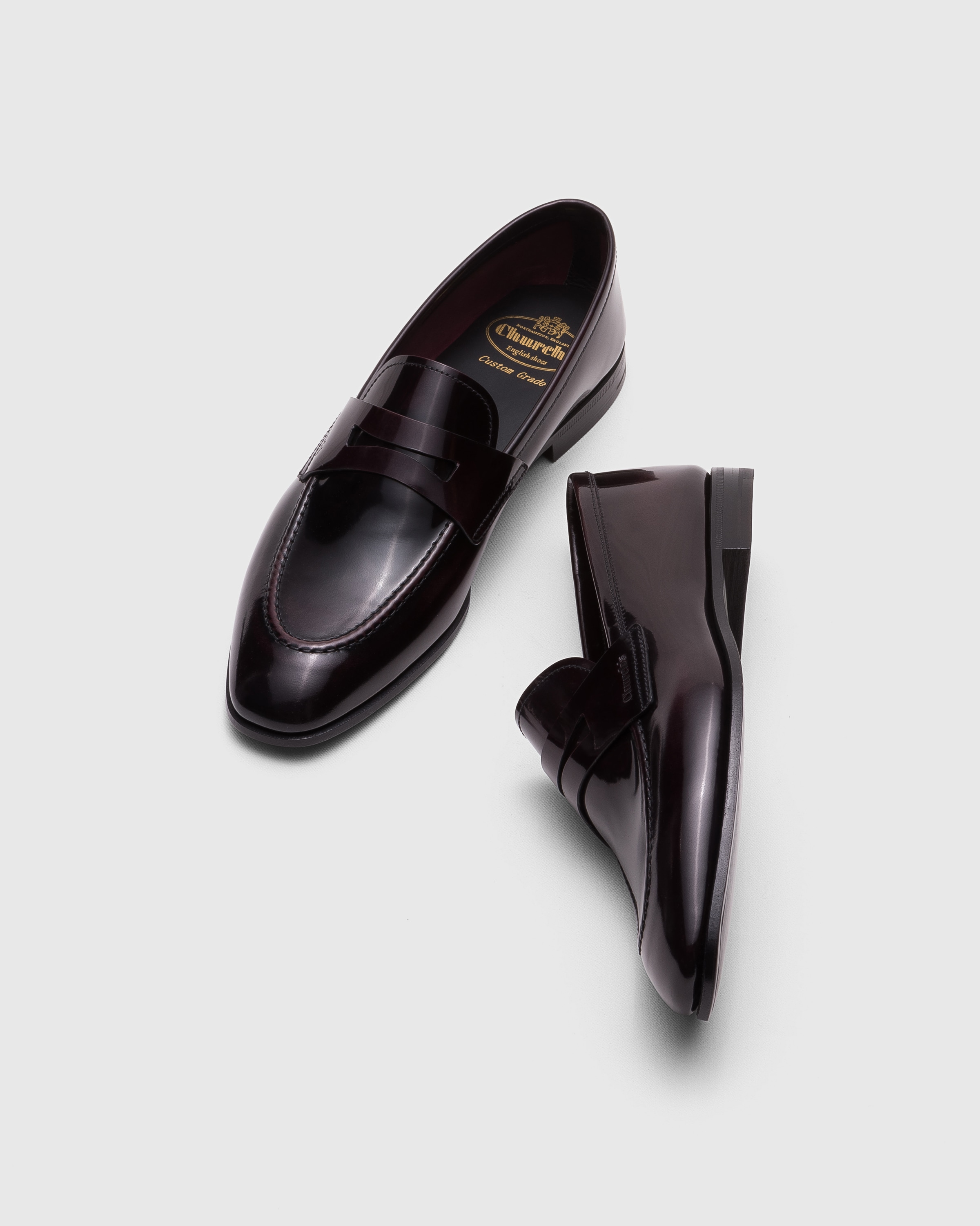 Burgundy Polished Fumé Loafer | Church's