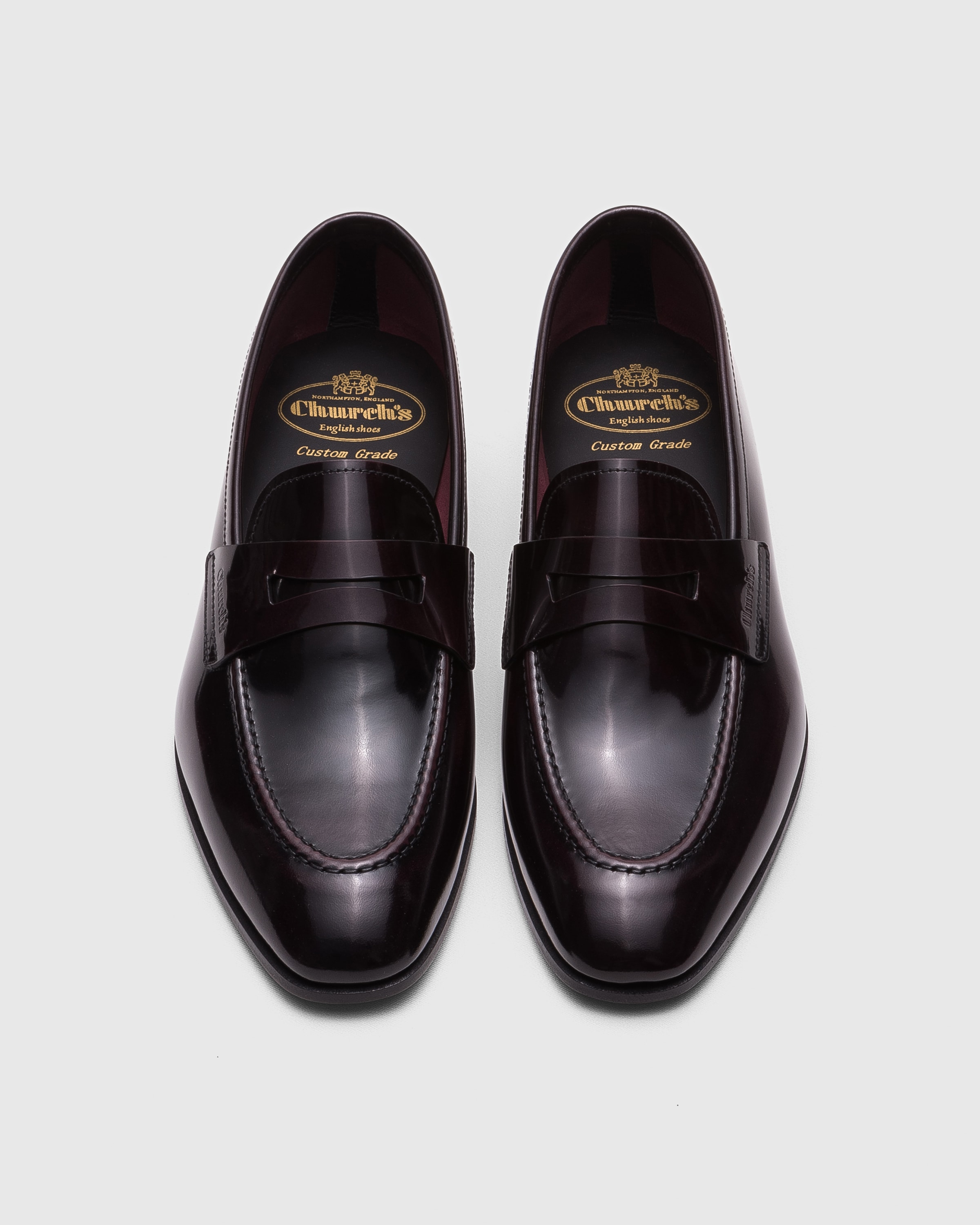 Burgundy Polished Fumé Loafer | Church's