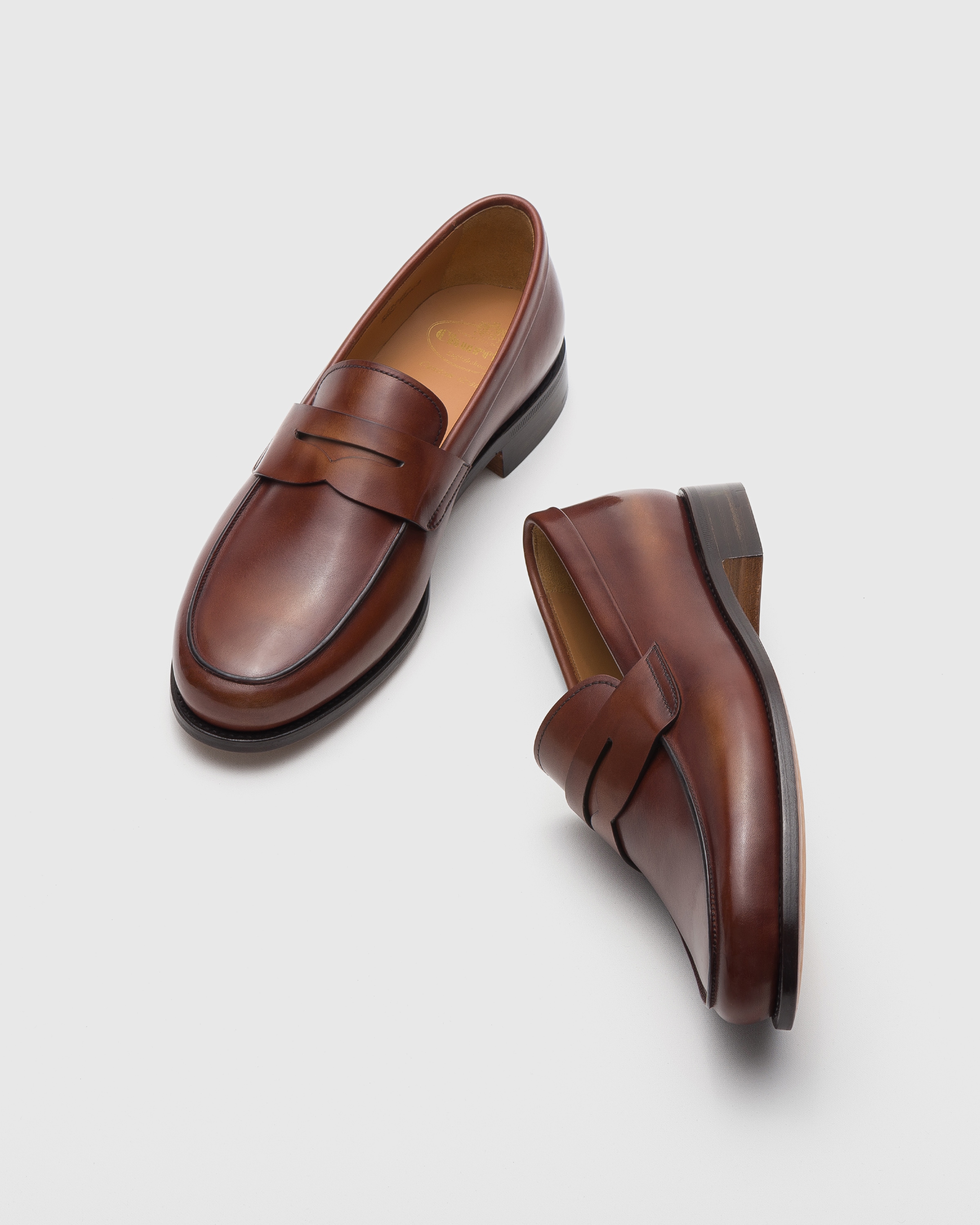 Burnt Bleached Calfskin Loafer Church s