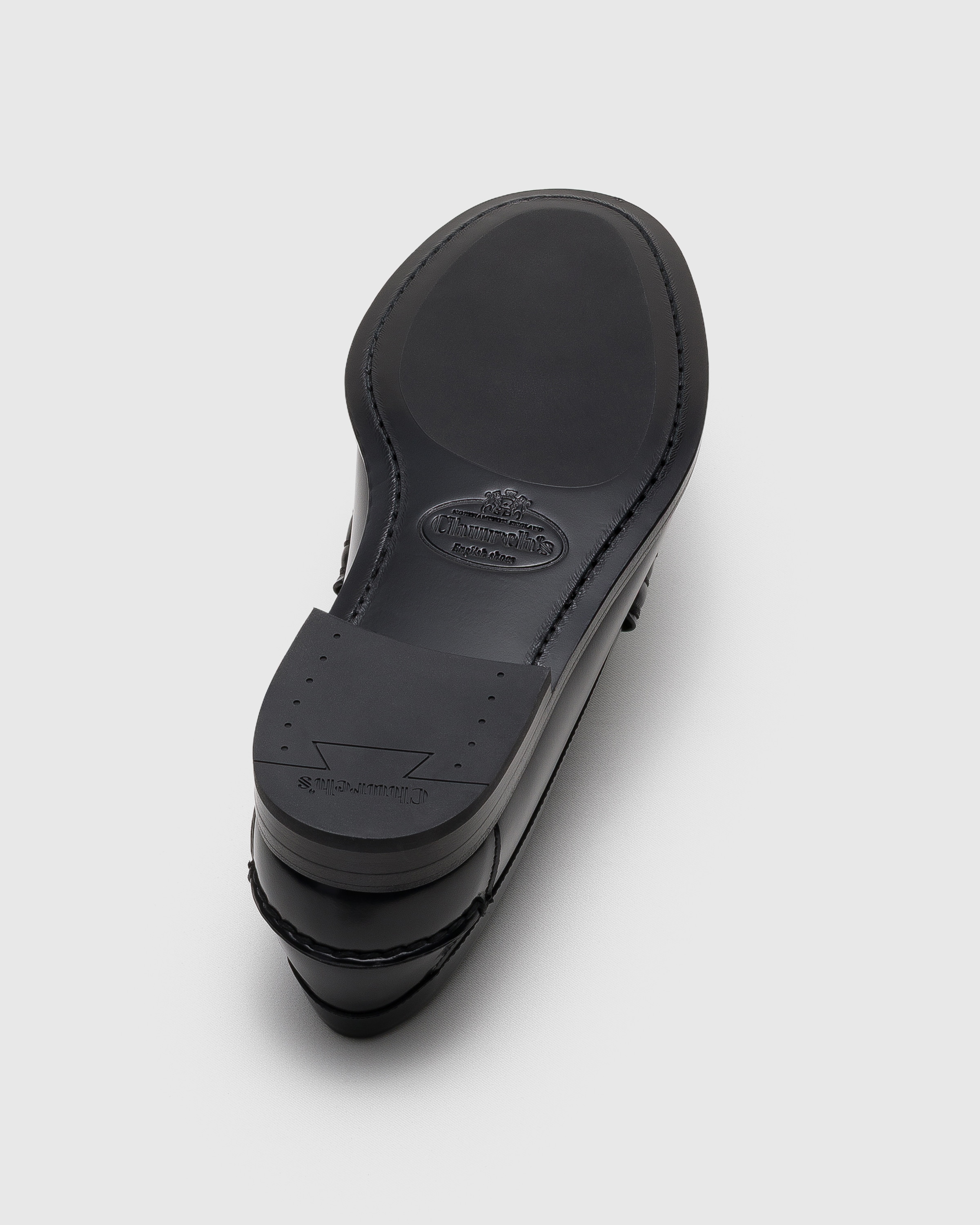 Black Polished Fumé Leather Loafer | Church's