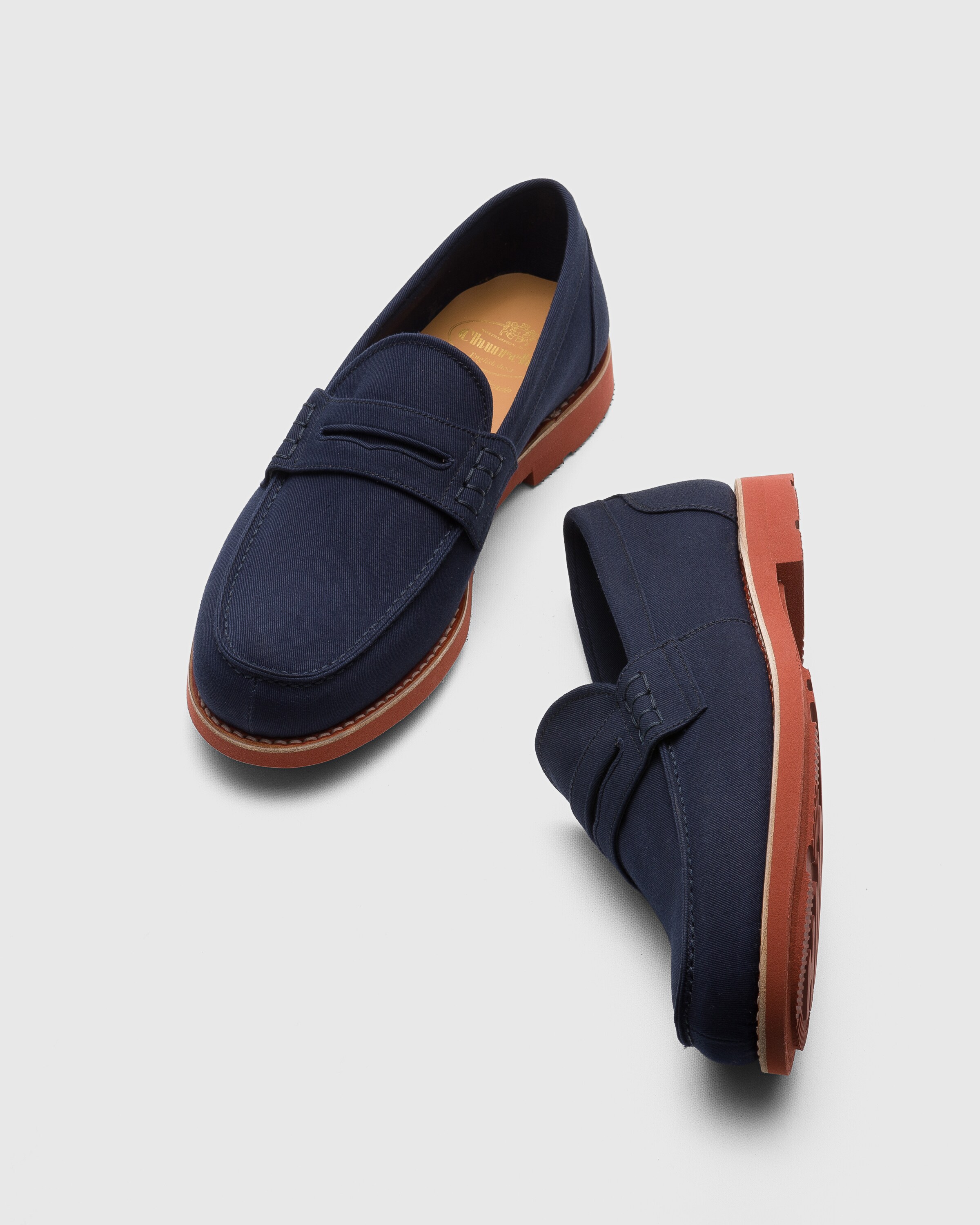 Blue Cotton Canvas Loafer Church s