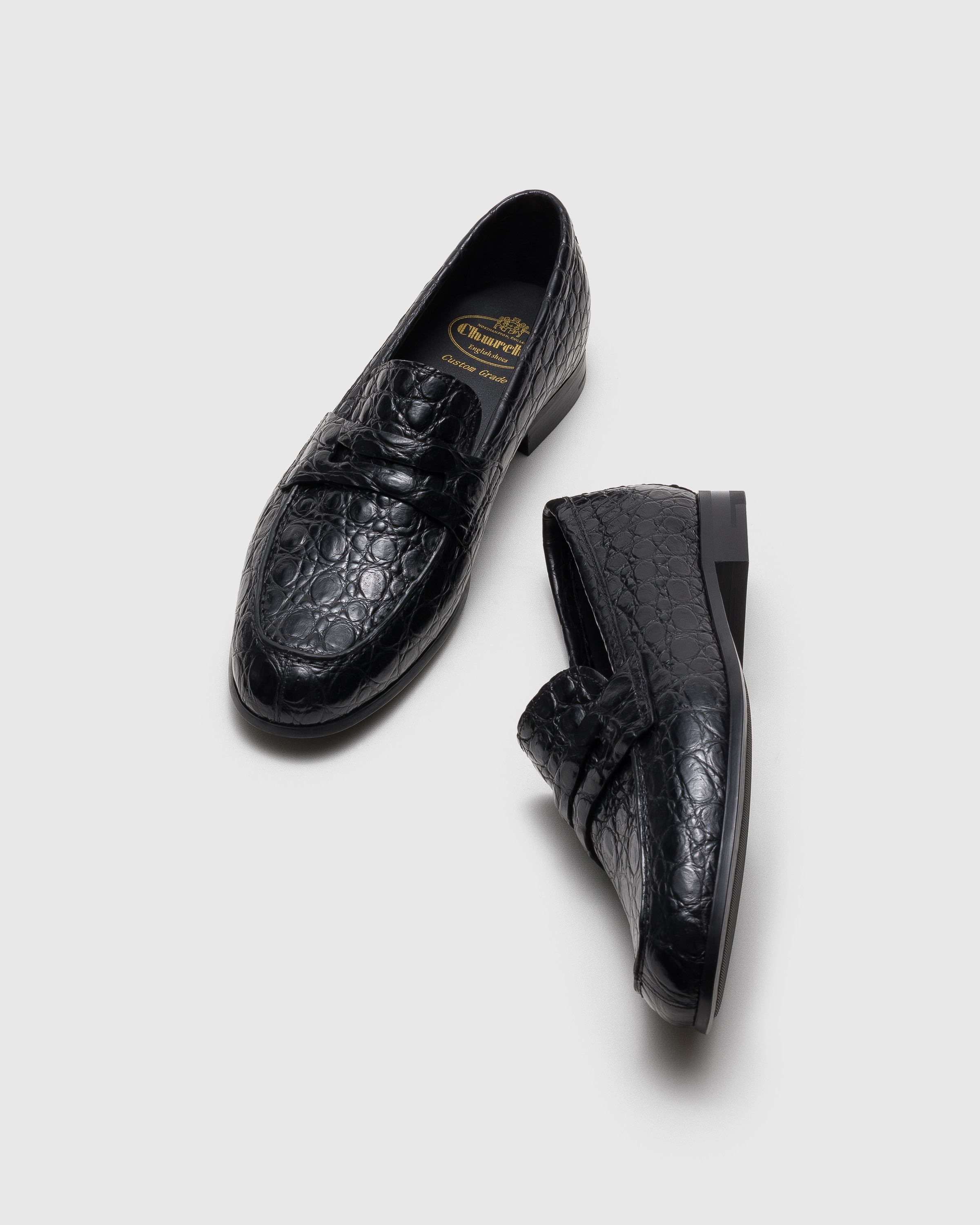 Black Crocodile Loafer | Church
