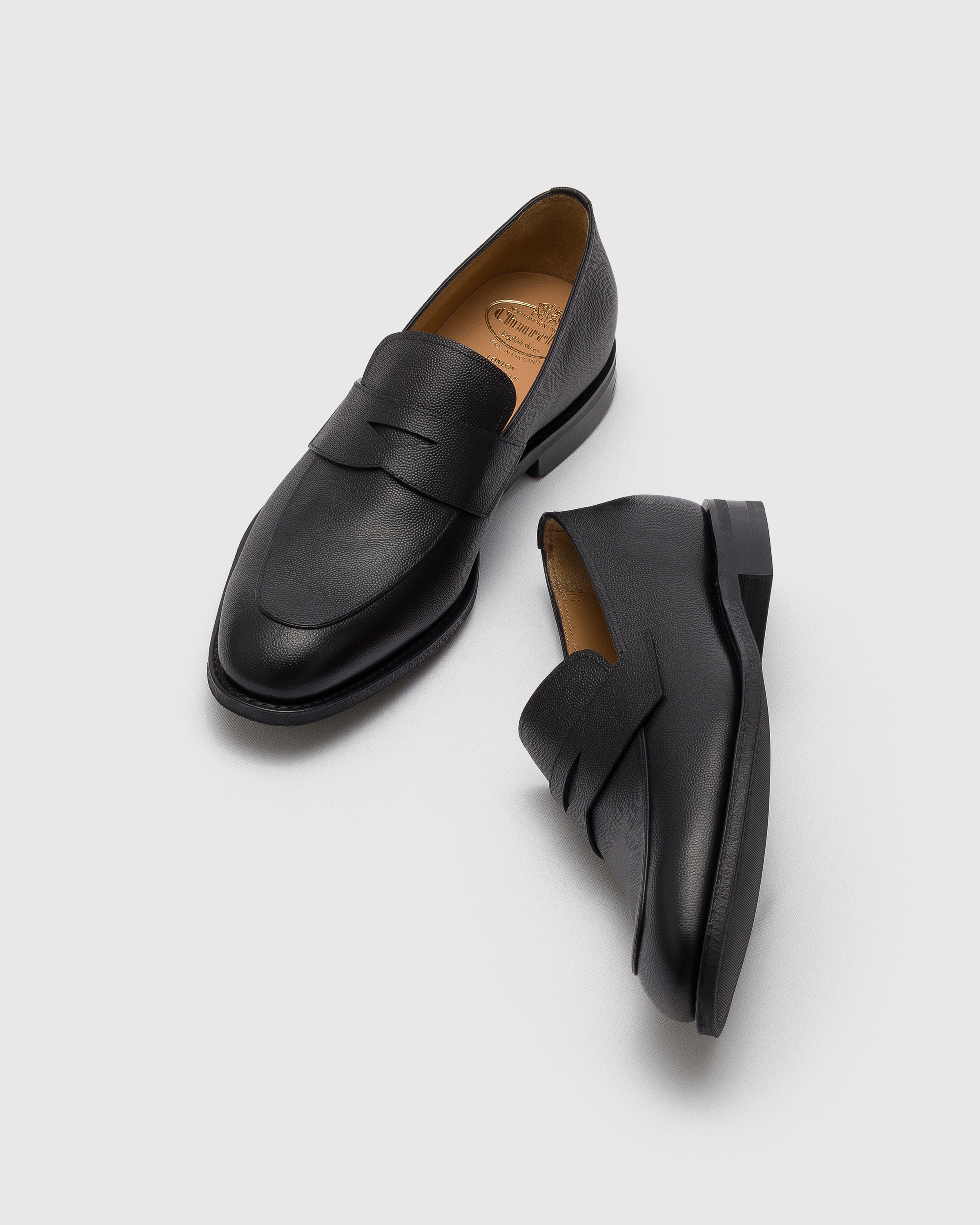 Mocassin en cuir de veau grainé