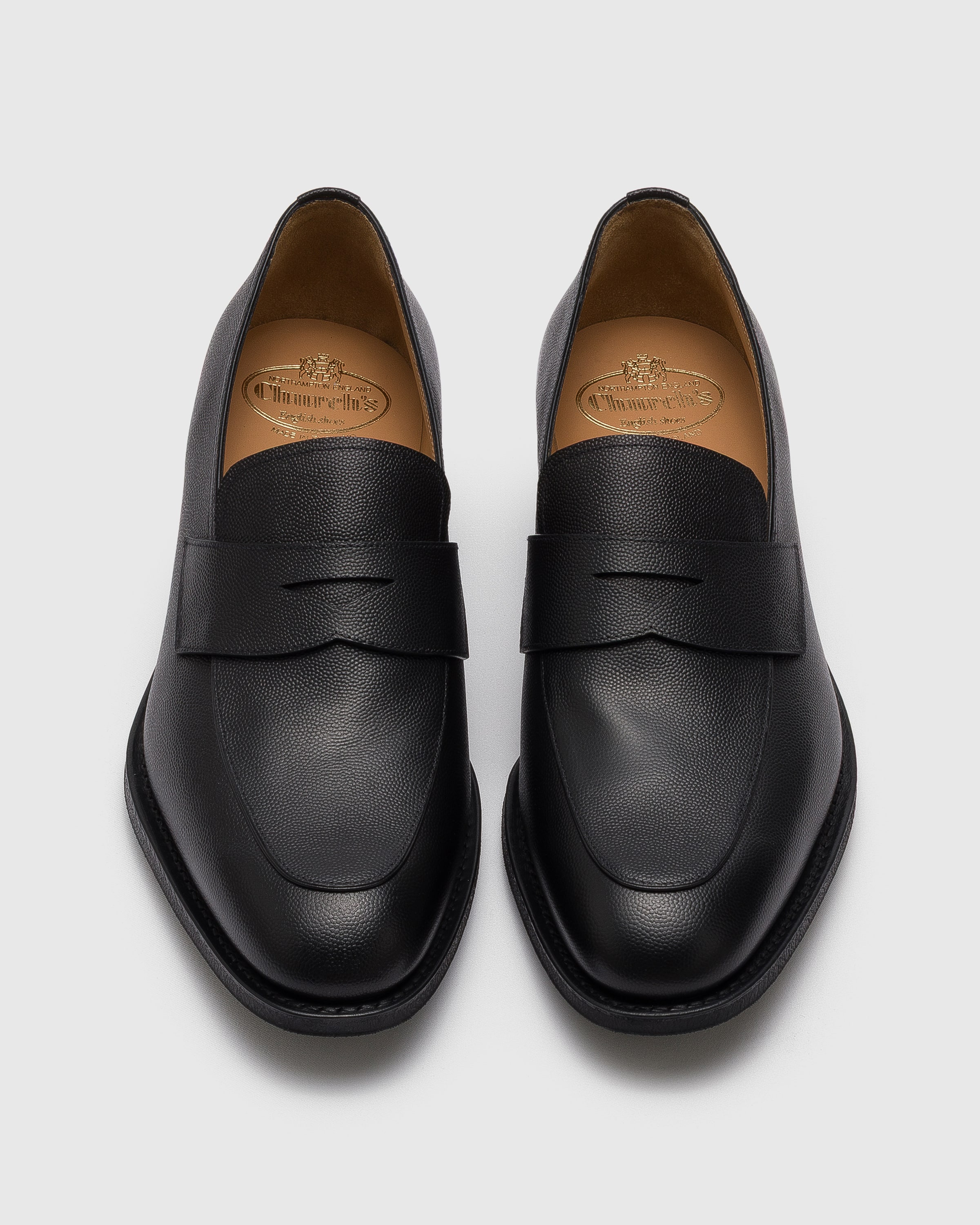 Black Grain Calfskin Loafer | Church's