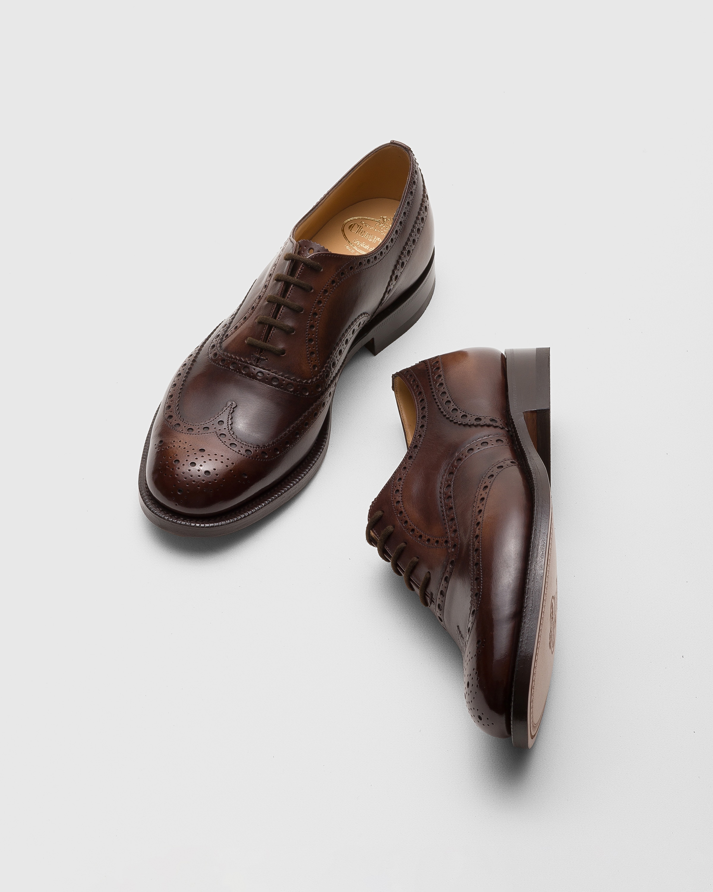 Men's Bleached Calfskin Oxford Brogue ideal for Business Men's Bleached Calfskin Oxford Brogue ideal for Business