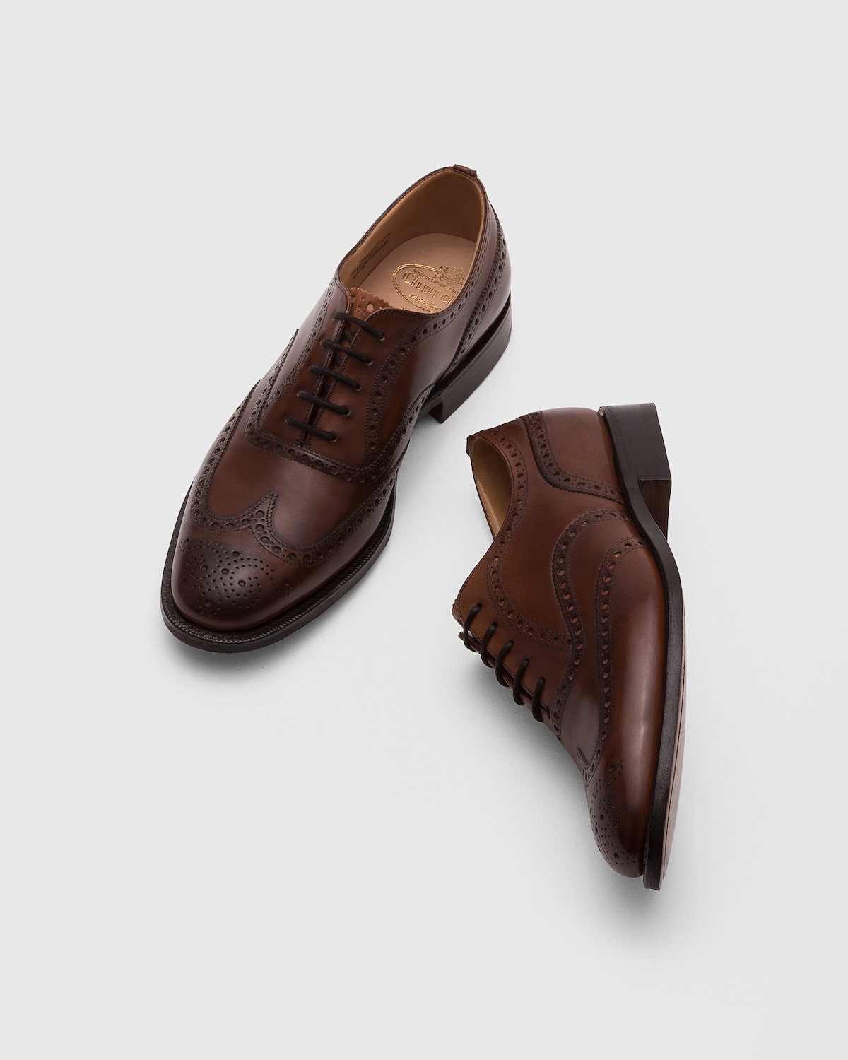 OXFORD UOMO RICAMATA PELLE MARRONE | ACS Calzature Italiane