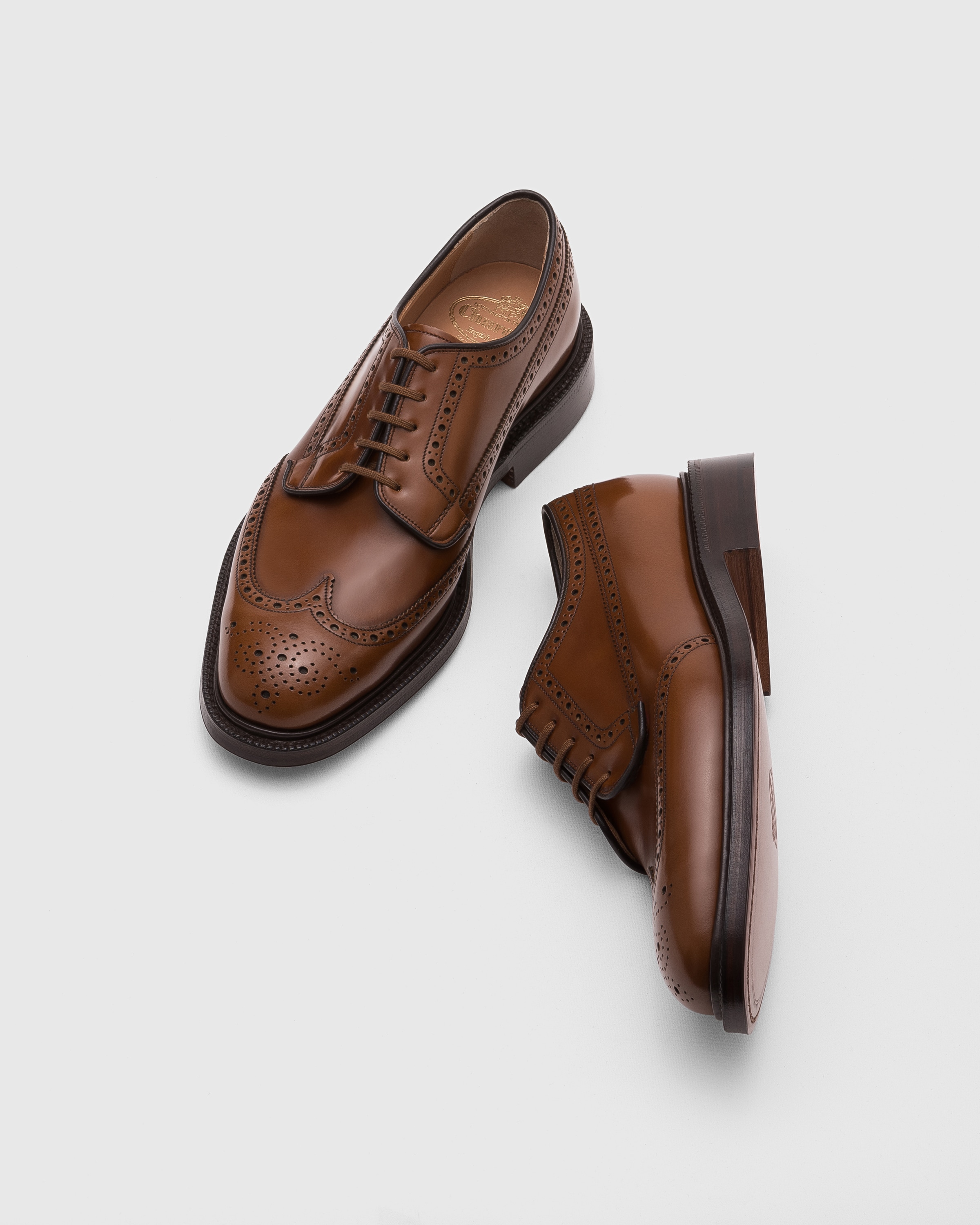 Men's Polished Binder Derby Brogue Brown | Church's