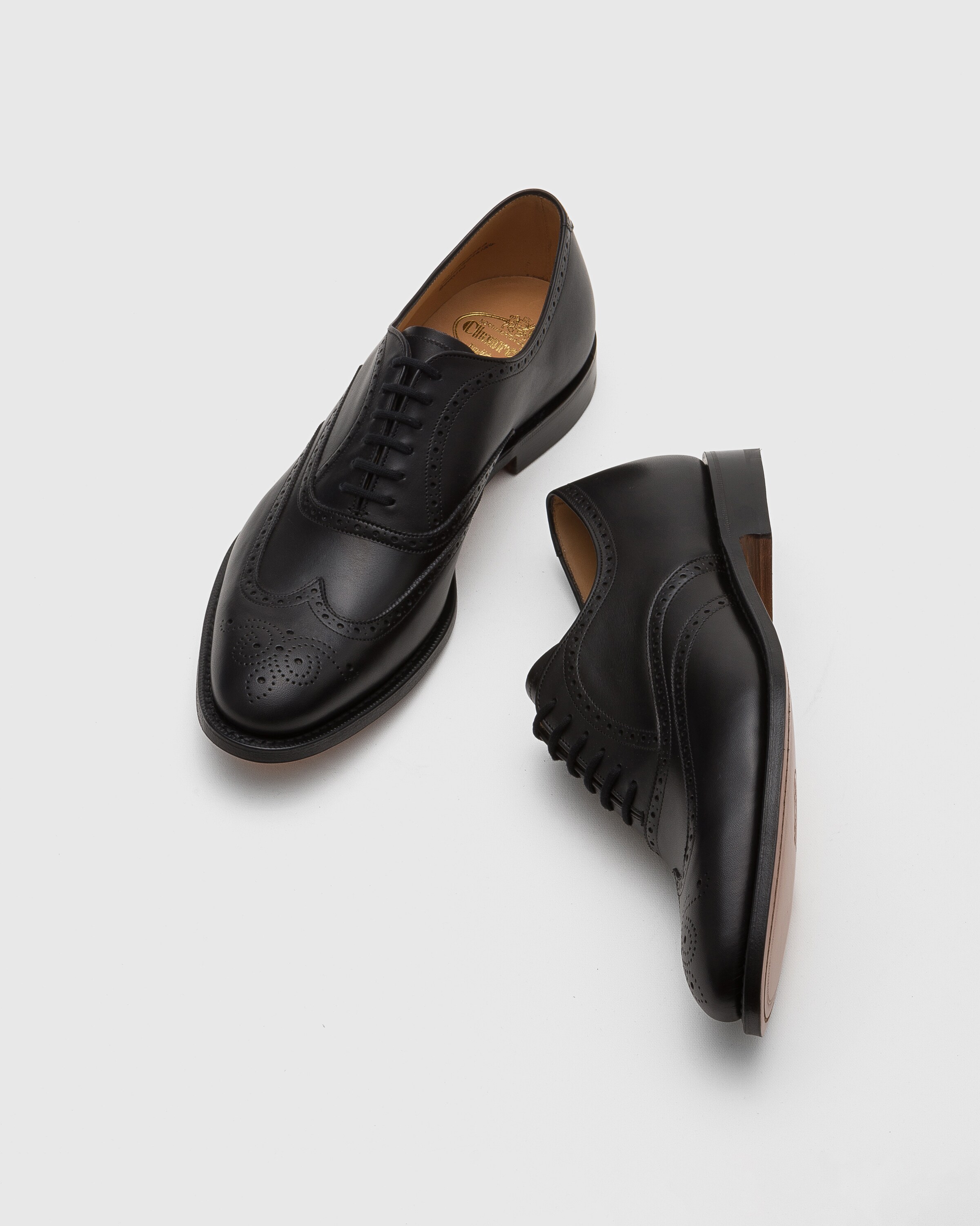 Men s Calf Leather Oxford Brogue Black Church s