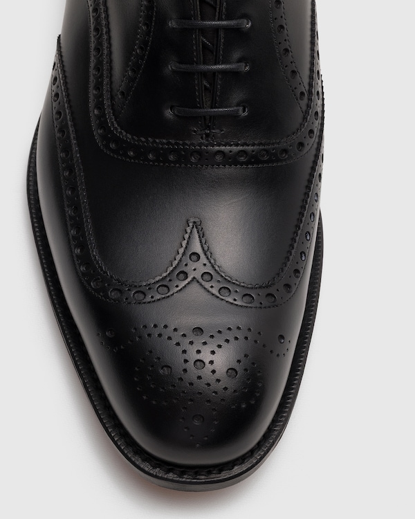 Calf Leather Oxford Brogue Black