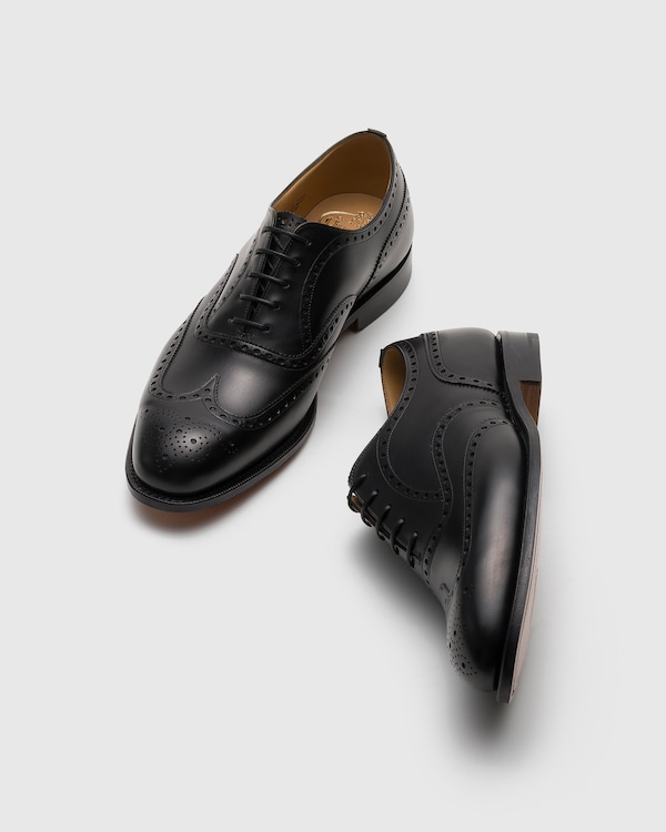 Calf Leather Oxford Brogue Black