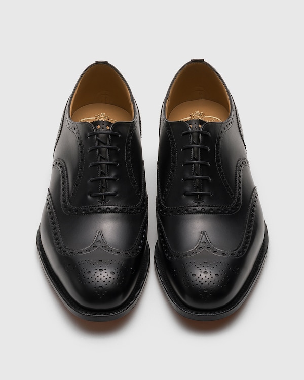 Calf Leather Oxford Brogue Black