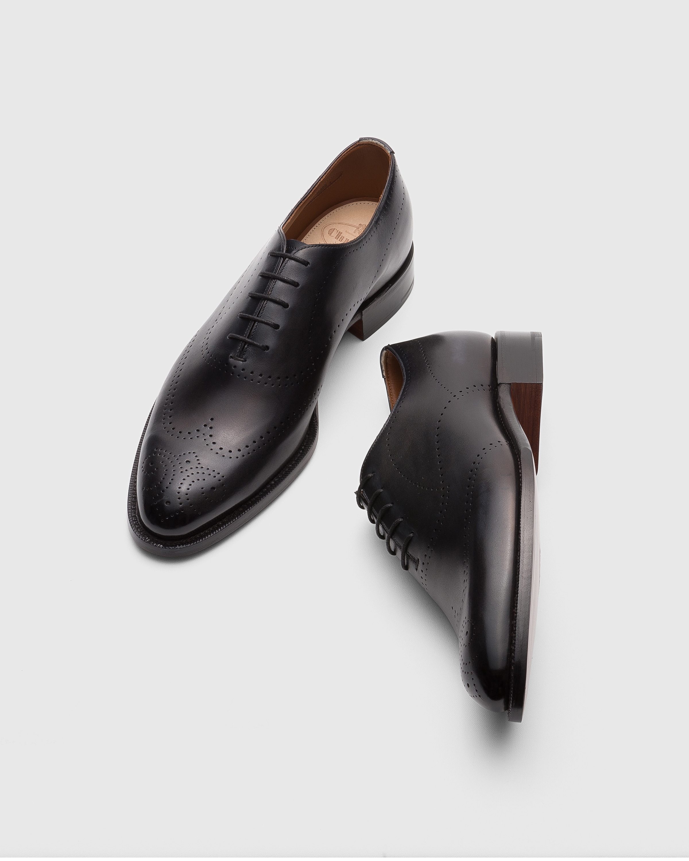 【クーポン対象外】 Black Church's | Oxford Leather Doha 靴