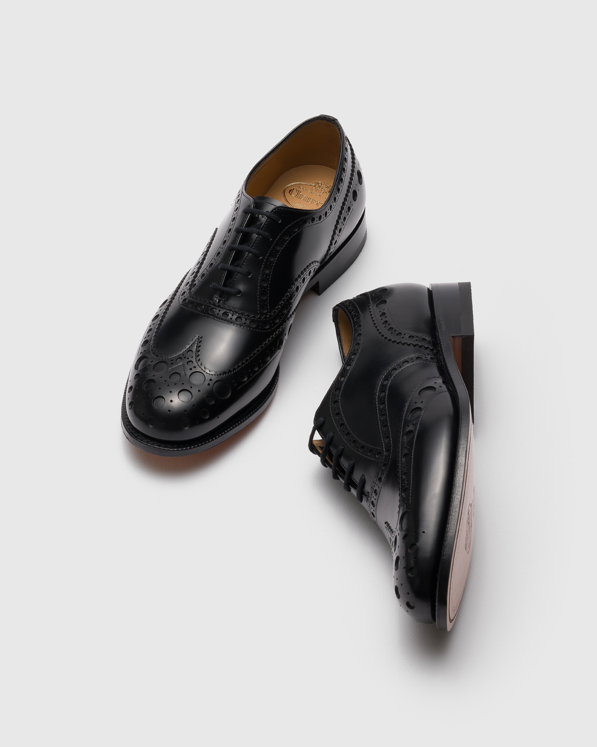 ブラック ポリッシュドバインダー オックスフォードブローグ | Church's