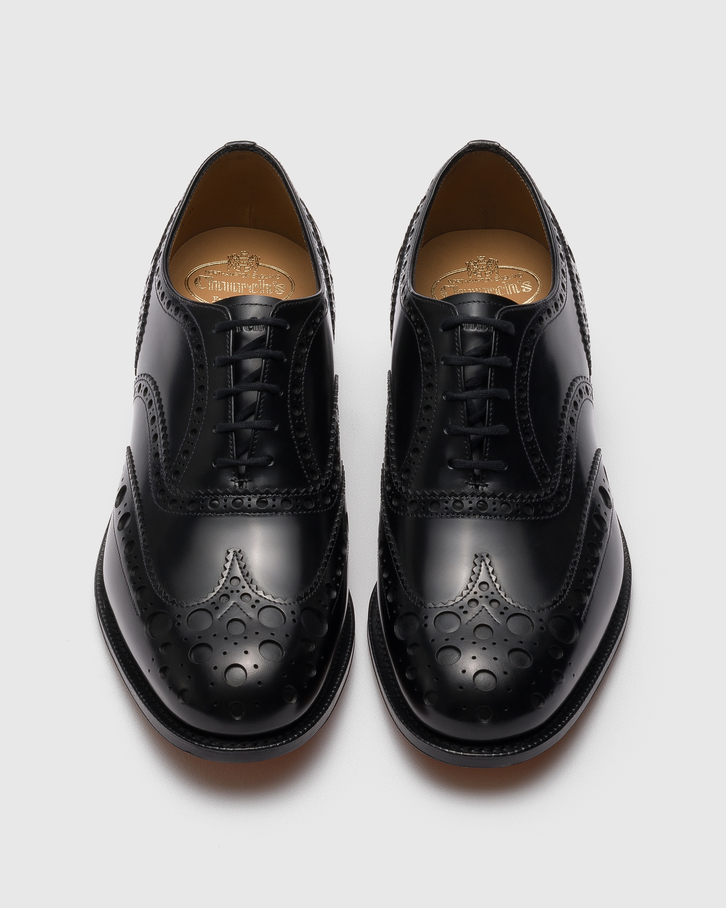 ブラック ポリッシュドバインダー オックスフォードブローグ | Church's