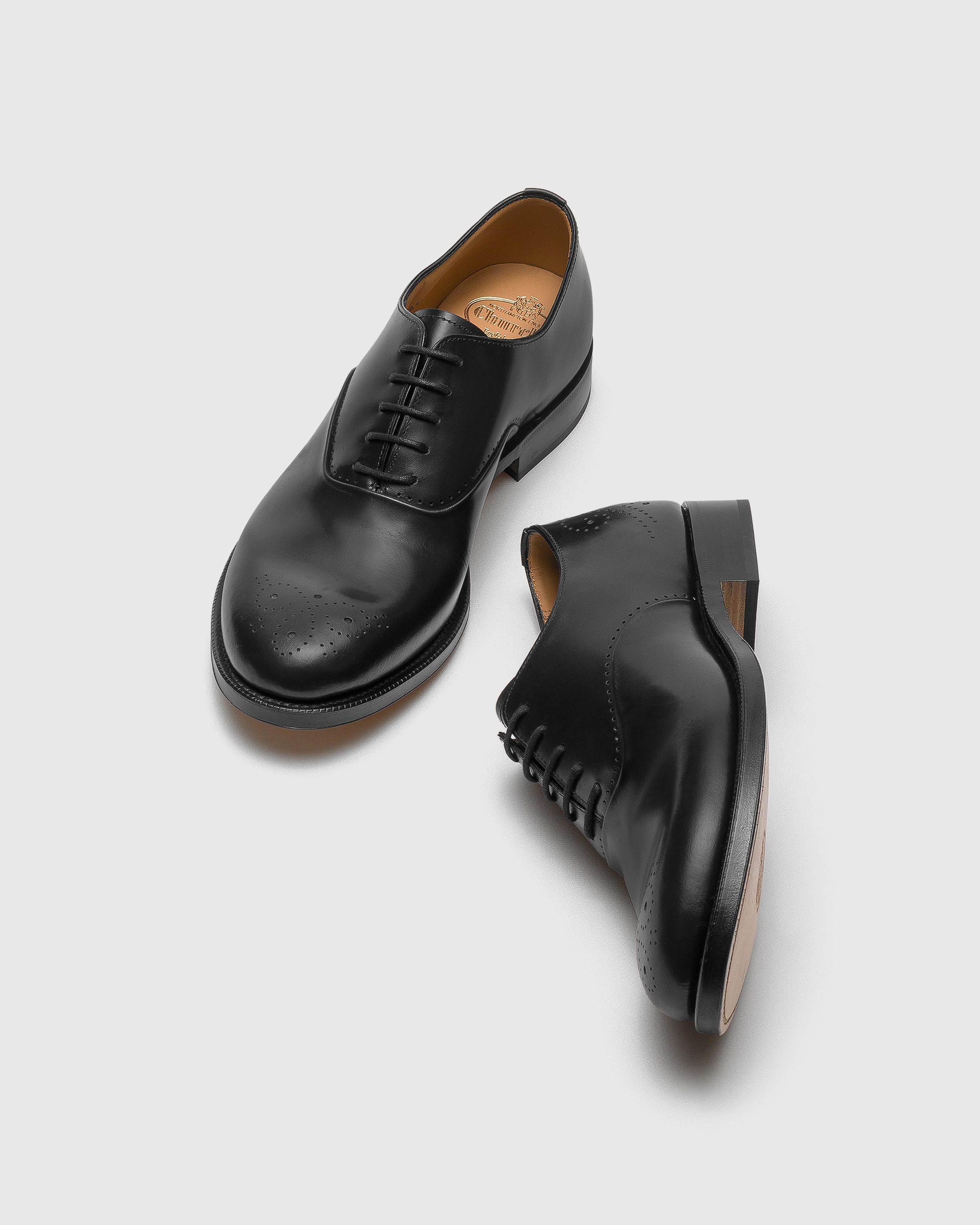 Derby en cuir de veau lisse
