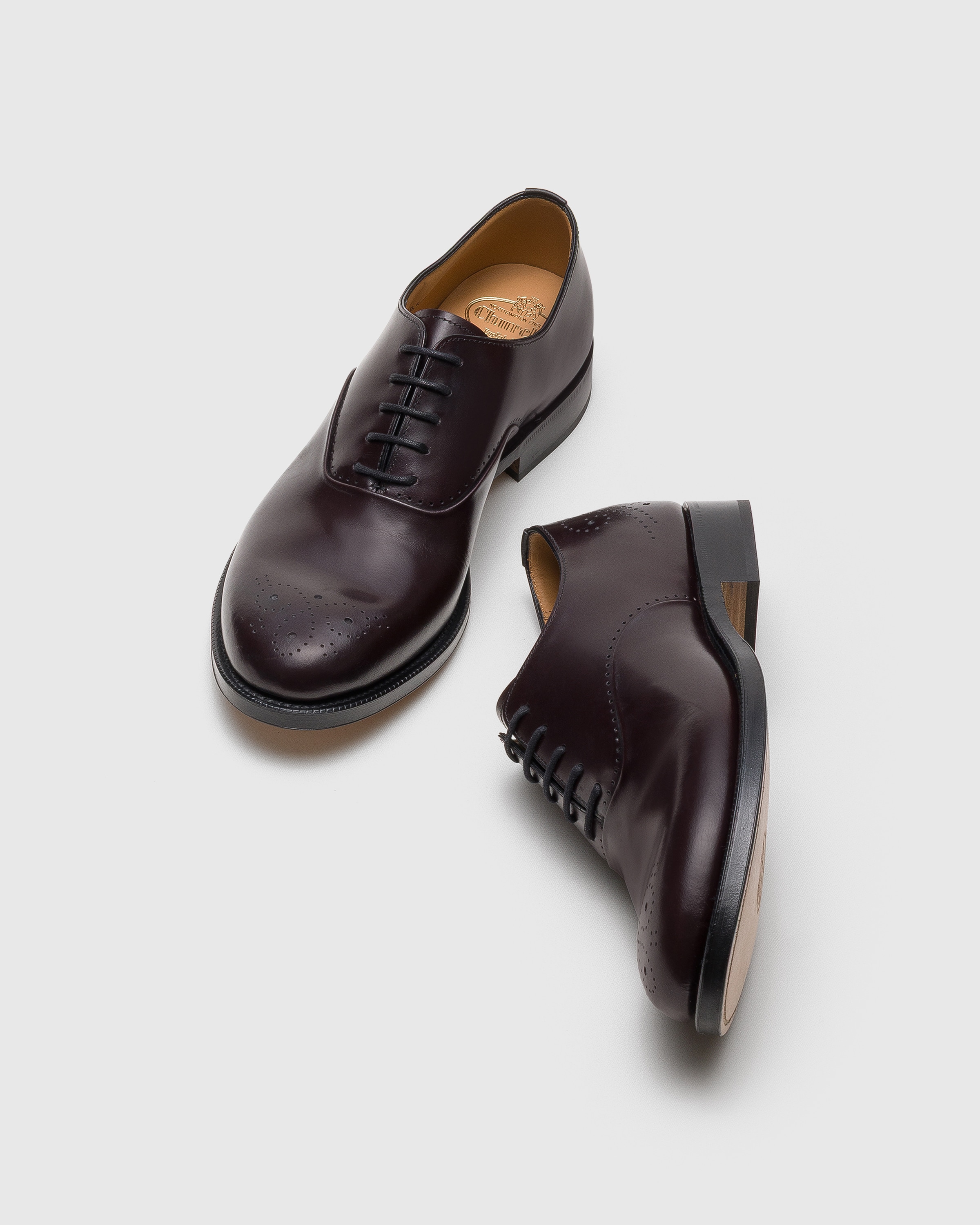 Derby en cuir de veau lisse