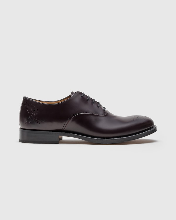 Derby en cuir de veau lisse