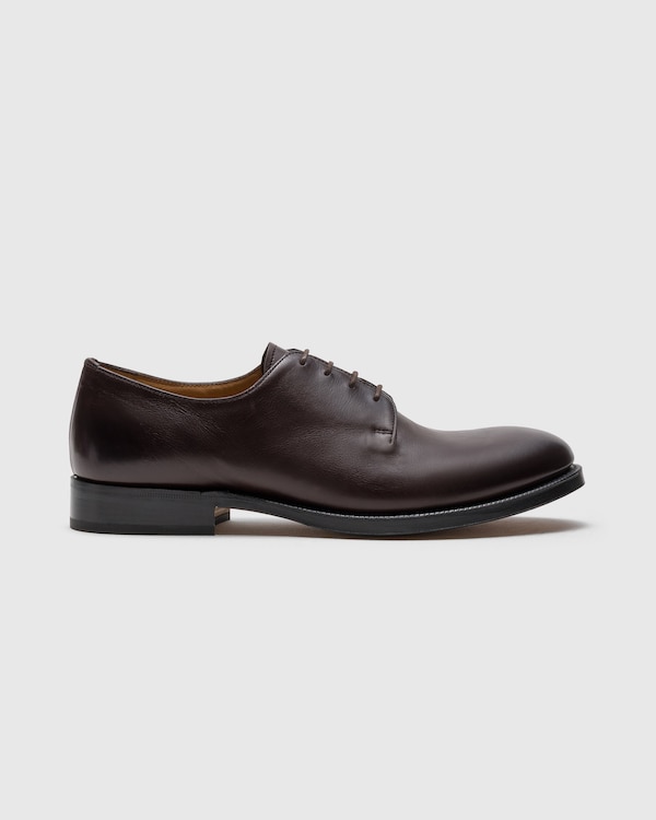 Derby en cuir de veau