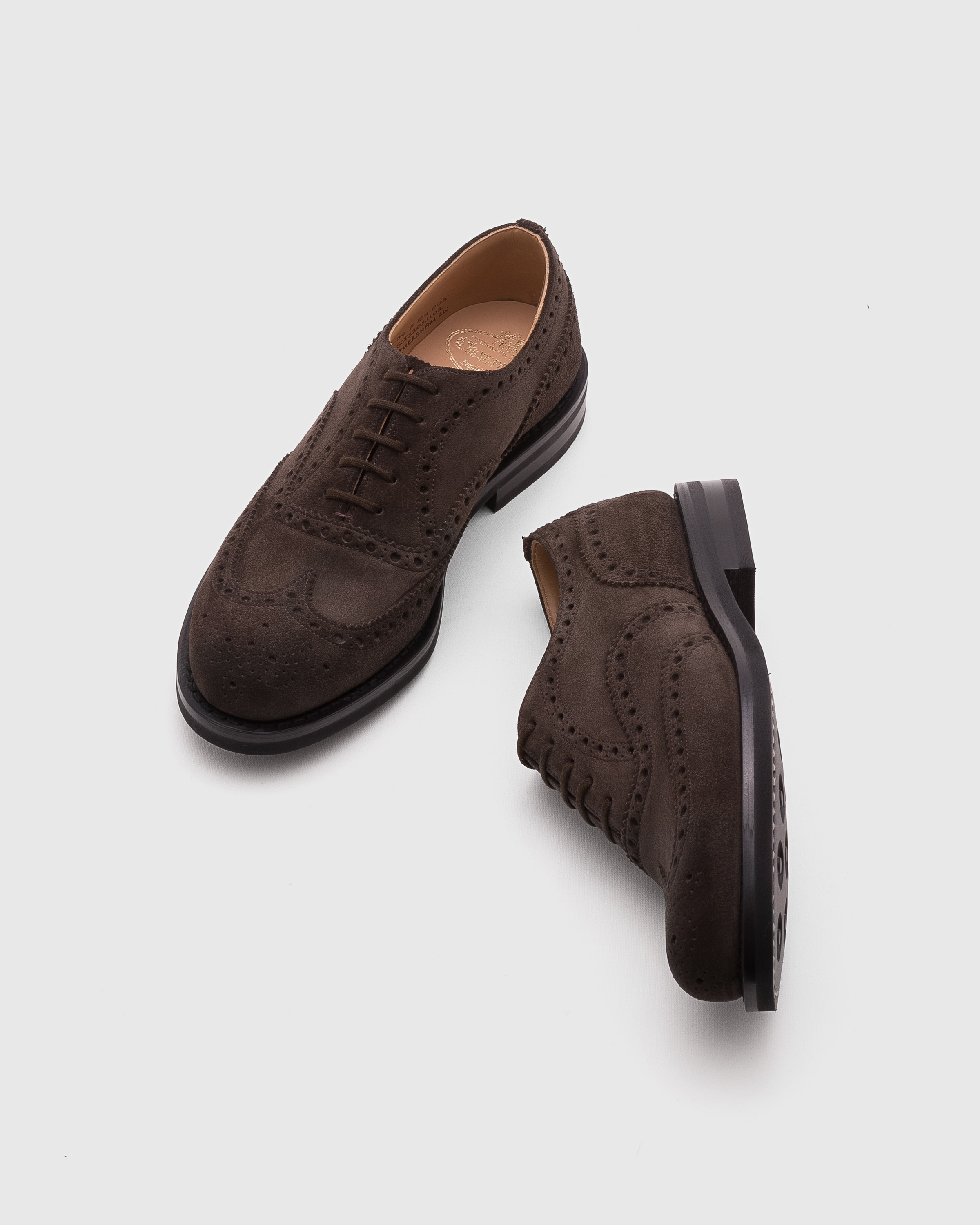 Suede store church's shoes