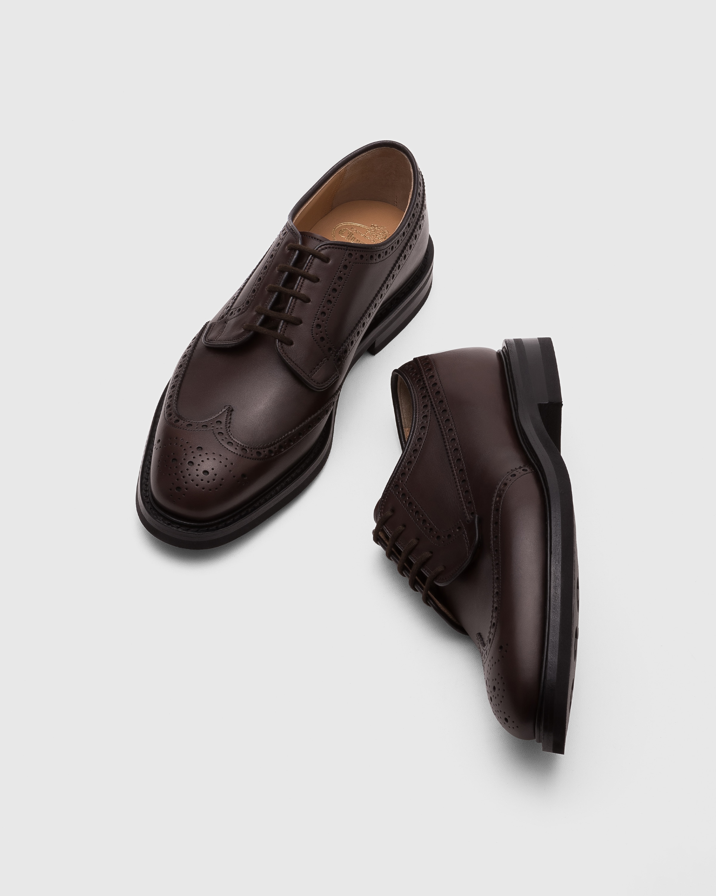 Ebony Nevada Leather Derby Brogue Church s