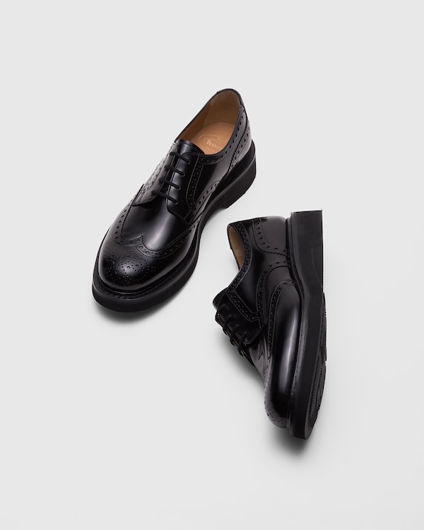 Polished Fumè Derby Black