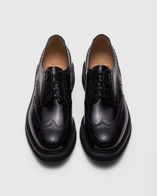 Polished Fumè Derby Black