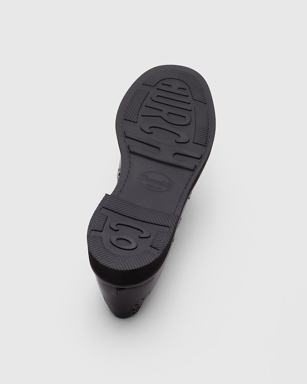 Polished Fumè Derby Black