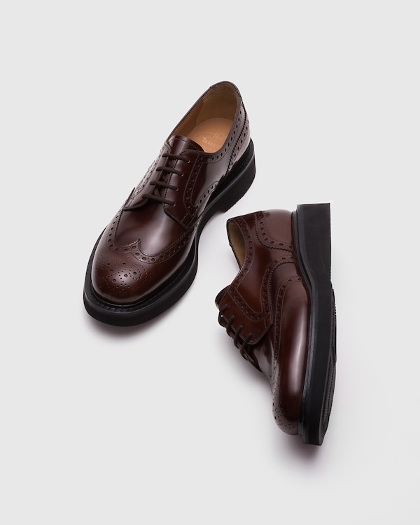 Polished Fumè Derby Tabac