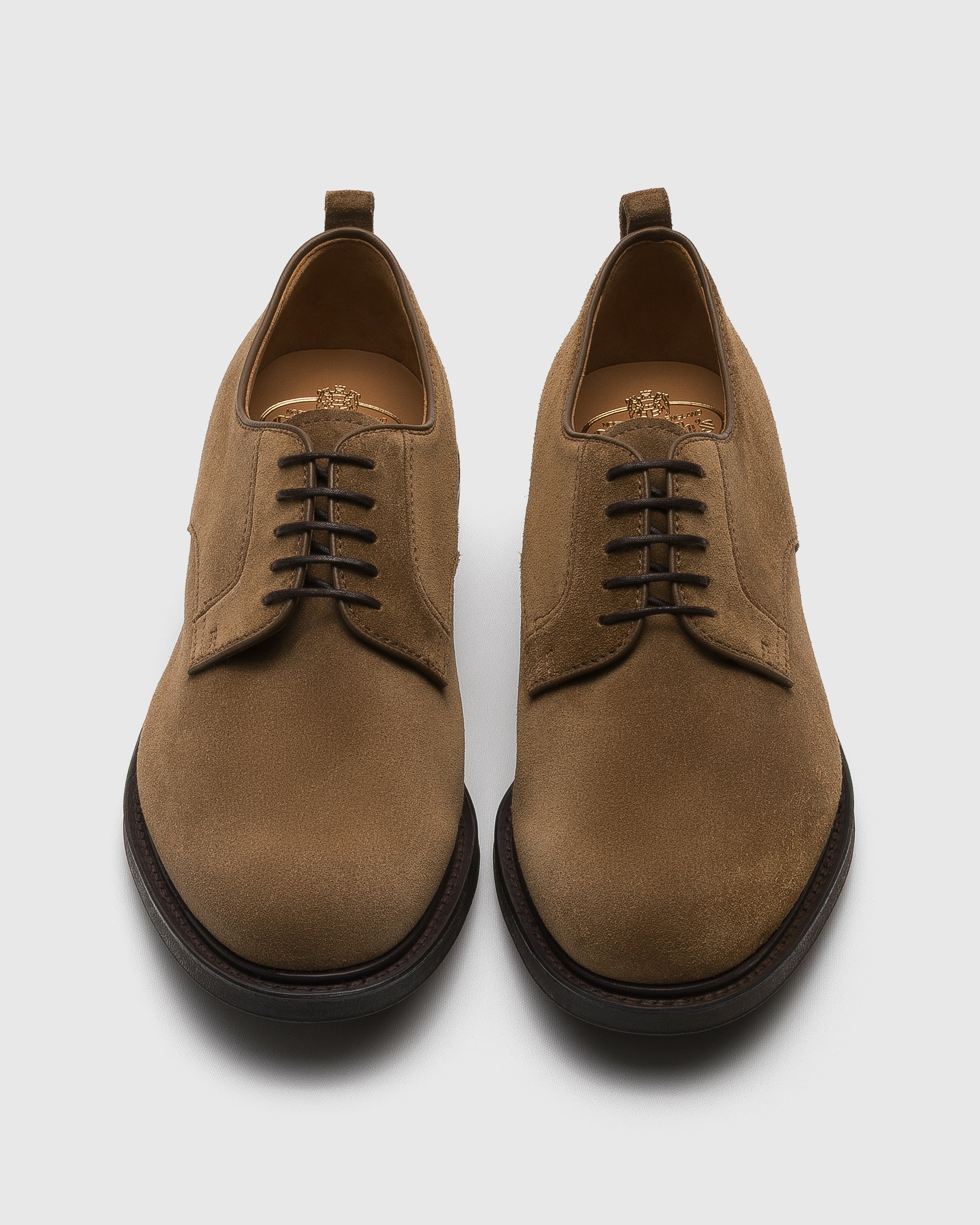 Church\'s Brown Leather and Tan Suede Wingtip Derby Shoes DERBY CHURCH GRAFTON 173 | Upper Shoes main image 3