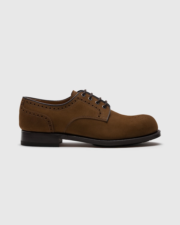 Derby Brogue in Pelle Scamosciata
