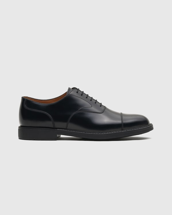 Oxford en cuir de veau semi-lustré