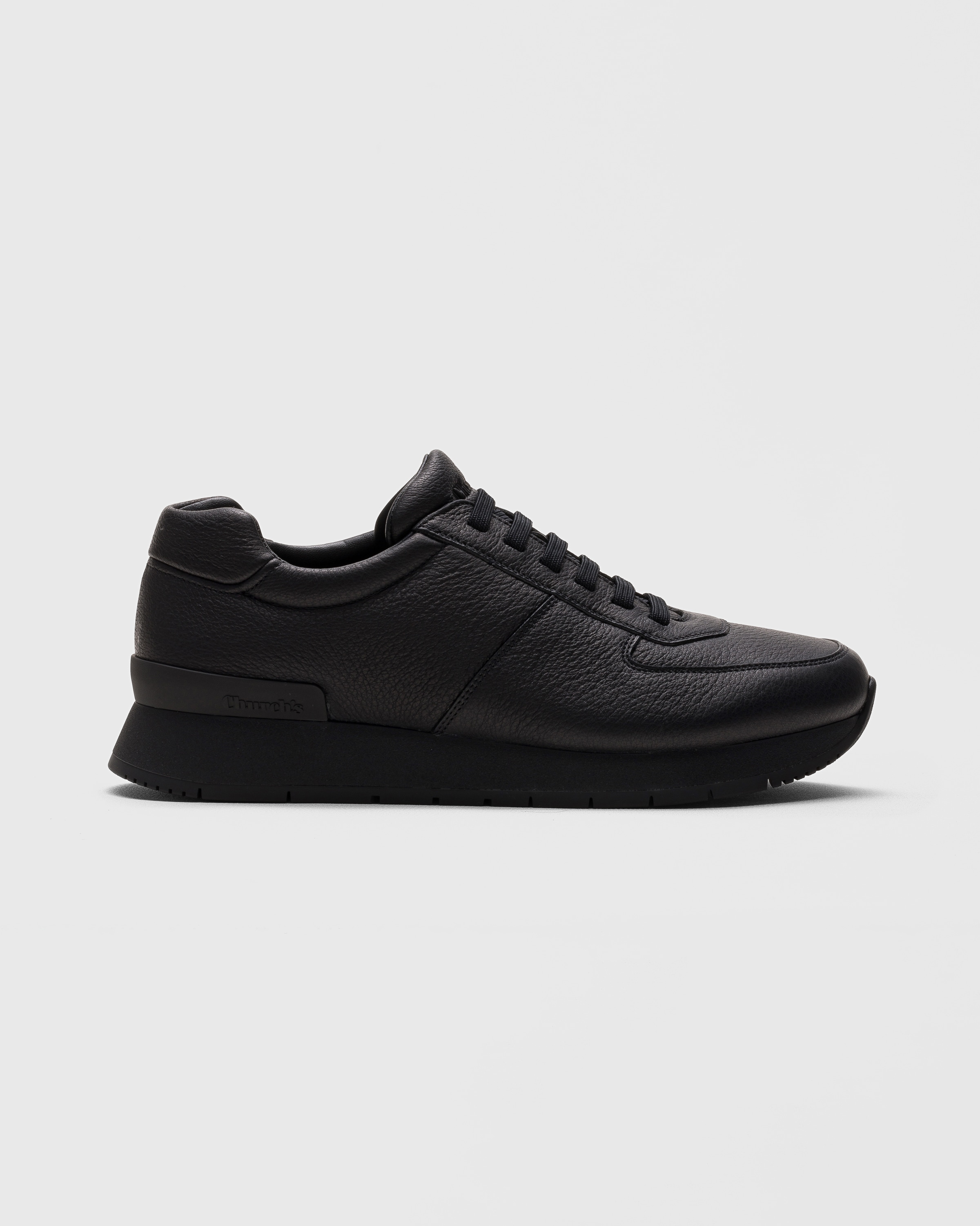 Black Deerskin Slip on Sneaker Church s