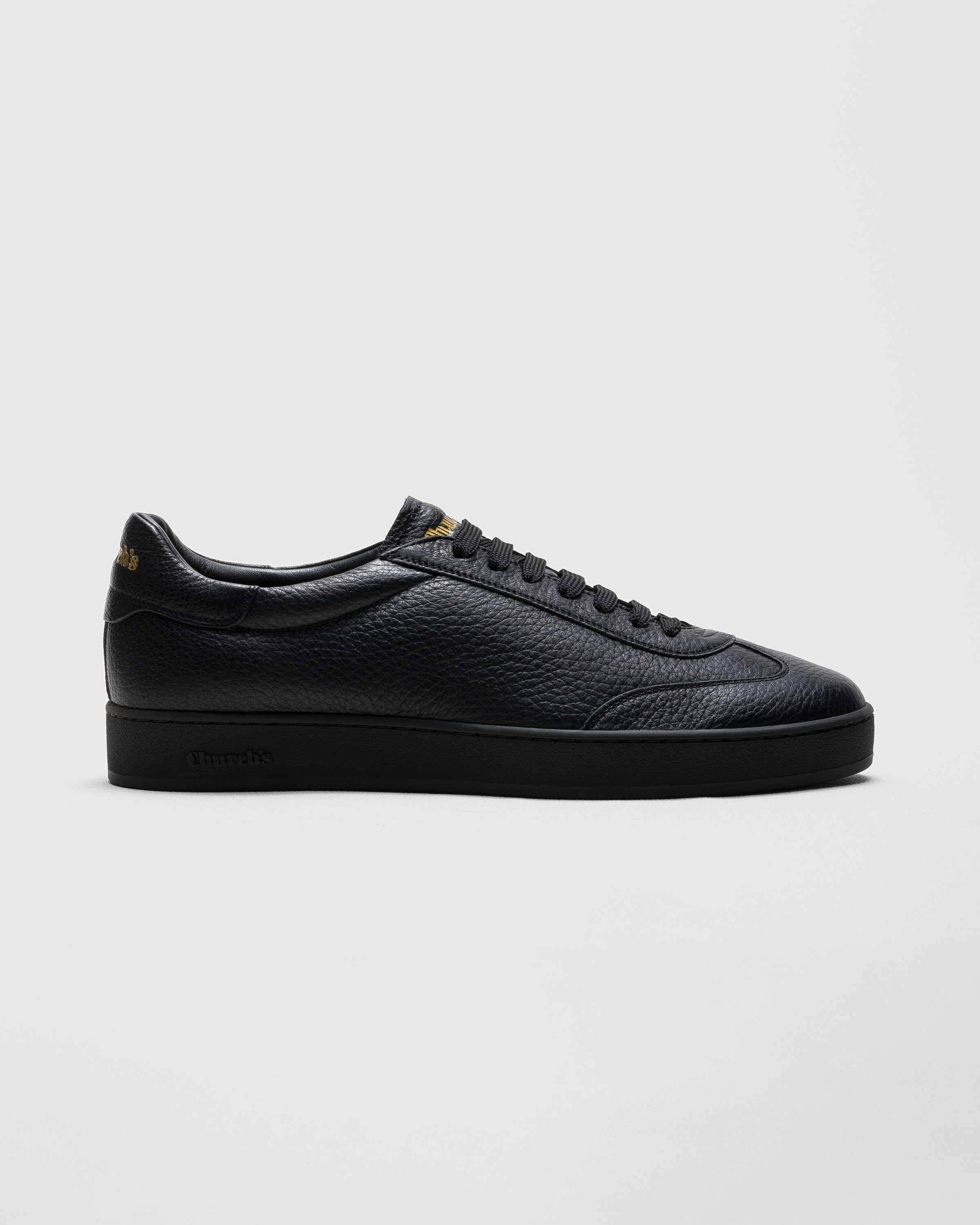 Black Deerskin Sneaker Church s