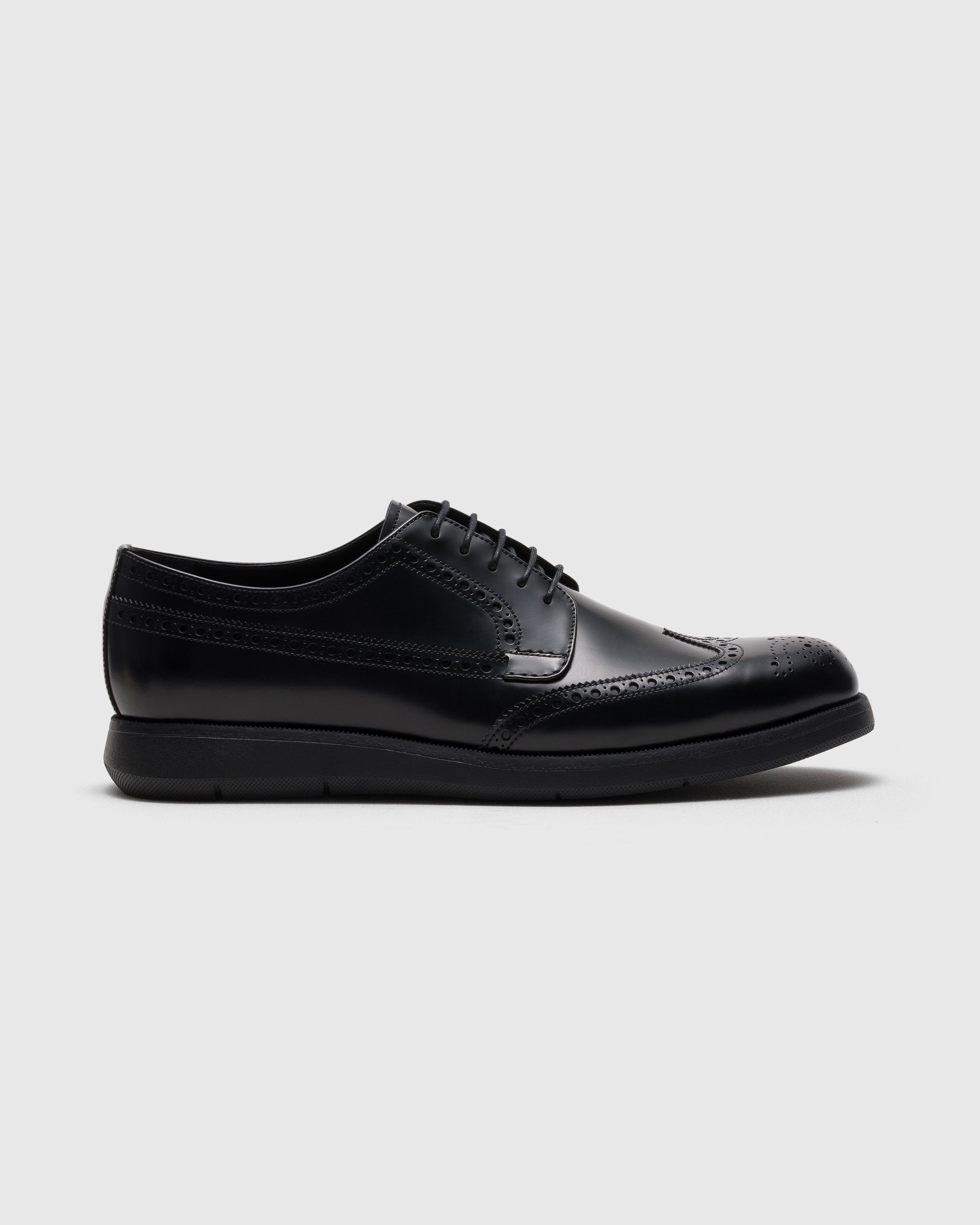 Black Roadrunner Polished Fumé Leather Derby Brogue | Church's