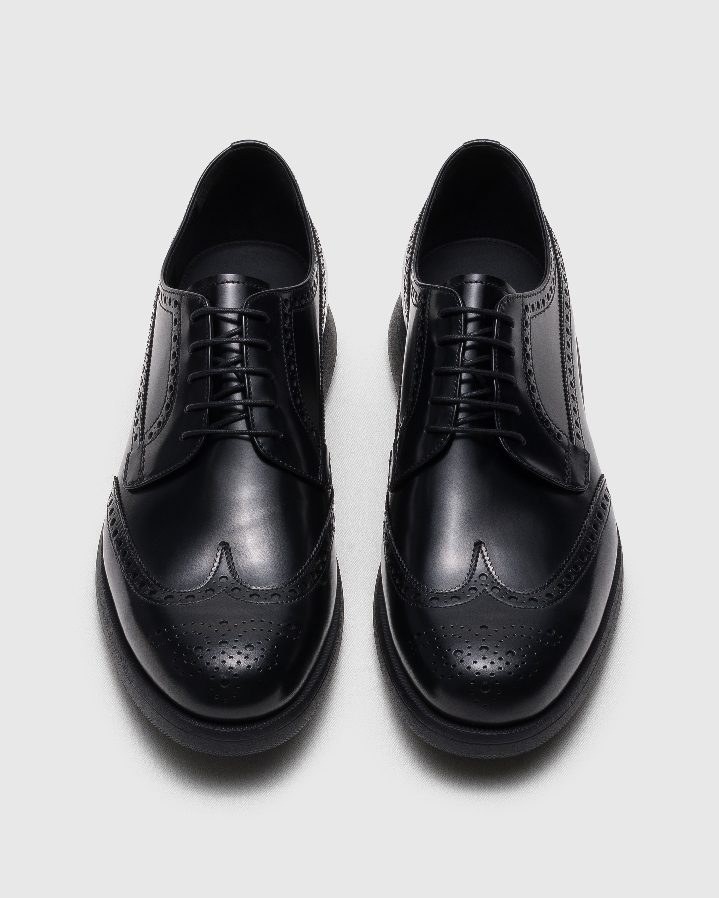 Black Roadrunner Polished Fumé Leather Derby Brogue | Church's