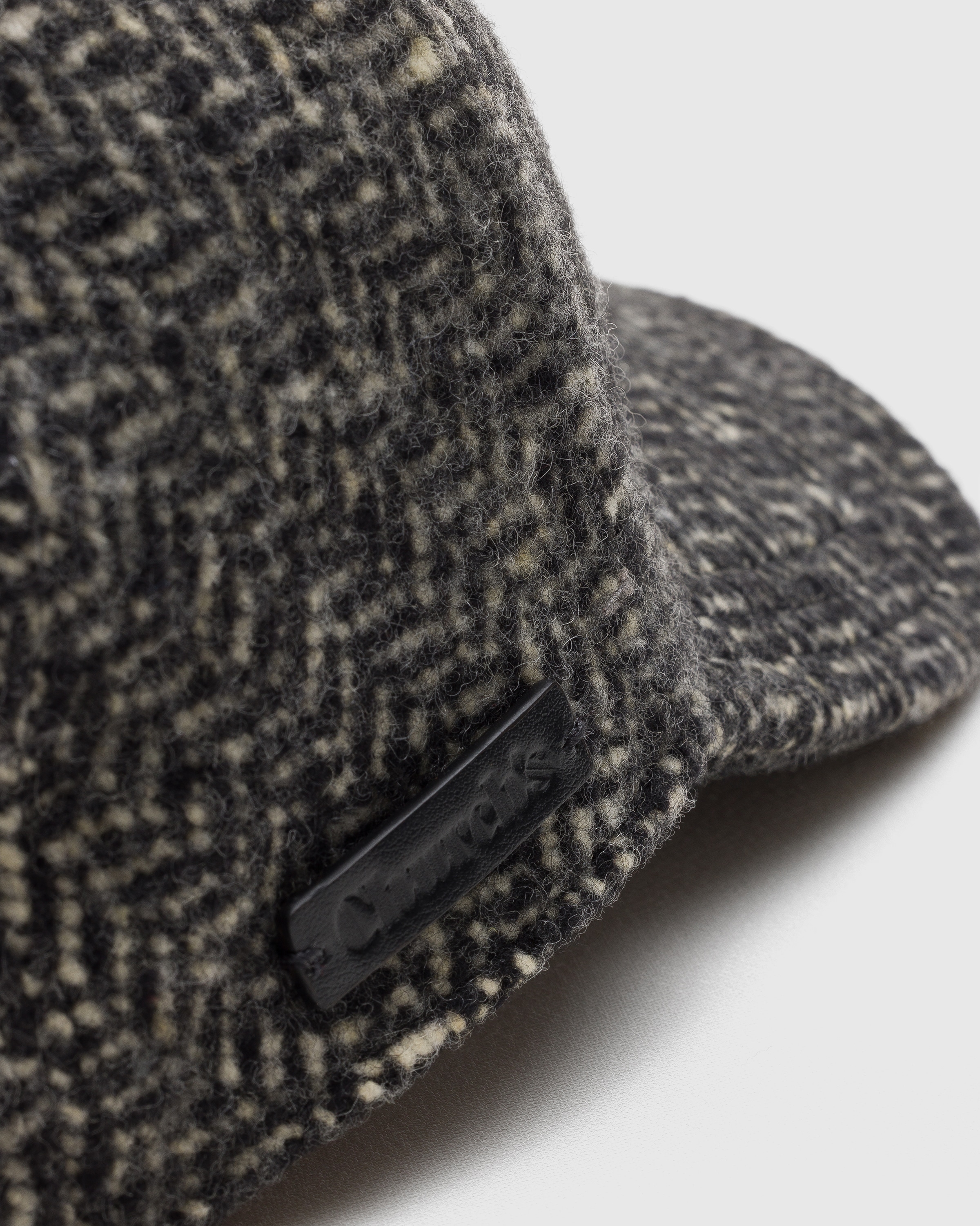 White/Black Herringbone Wool Baseball Cap | Church's