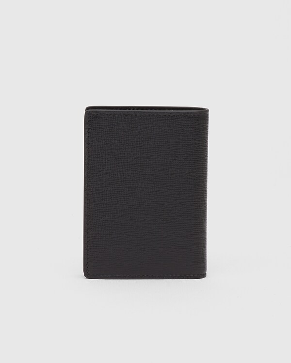 St James Leather Card Holder Black