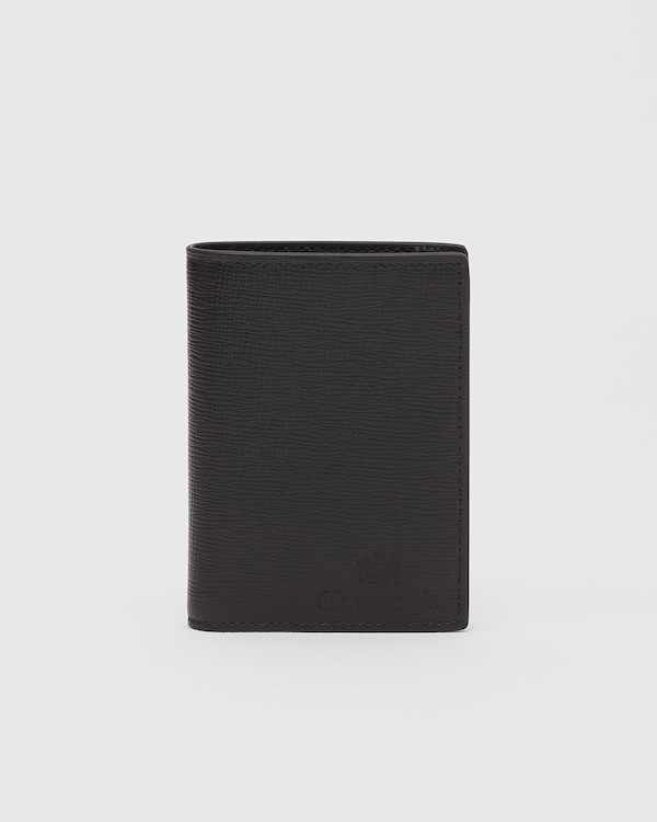 St James Leather Card Holder Black