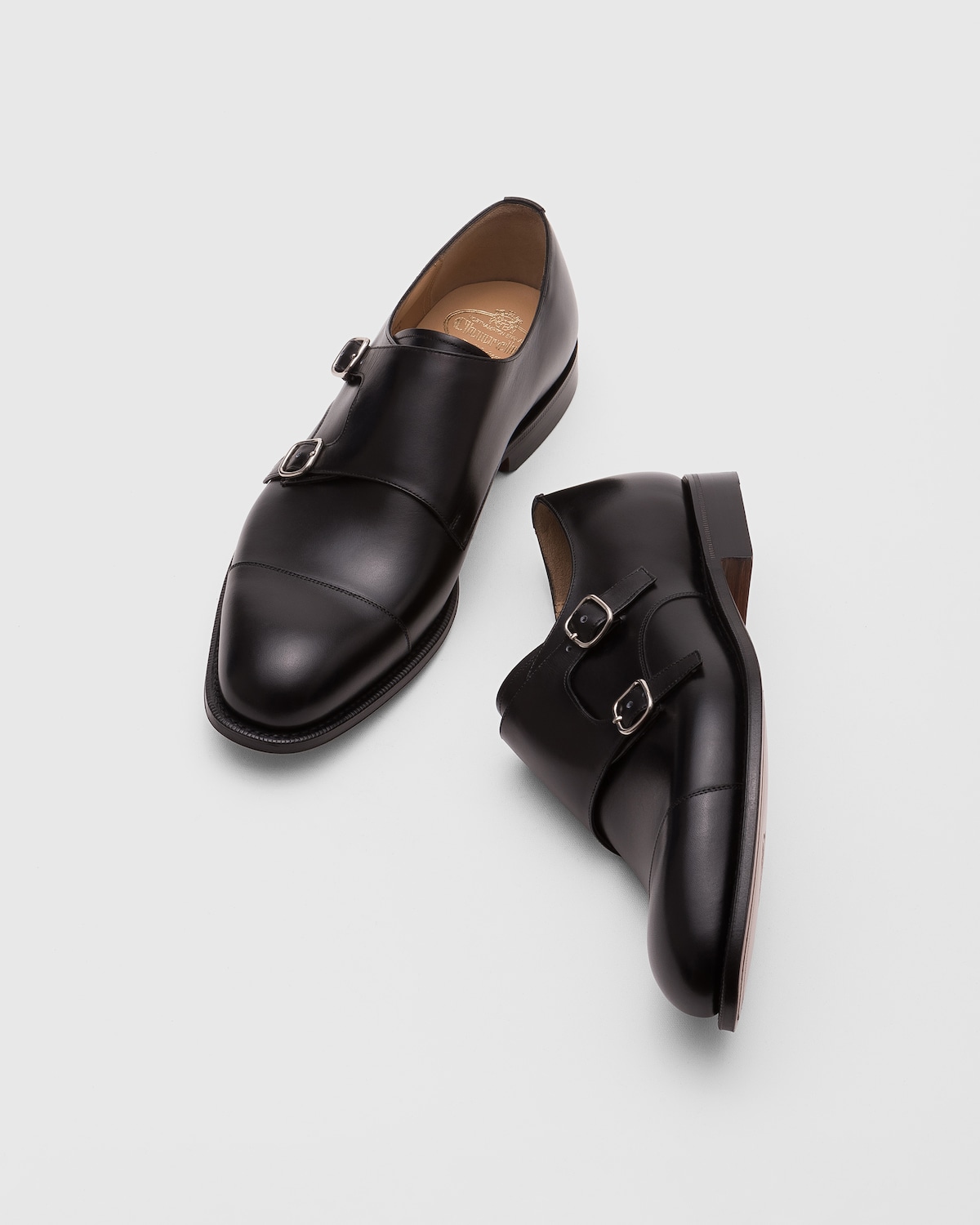 Monk Strap Loafers For Men Dual Buckle Modern Dress Shoes With Polished Sleek Silhouette
