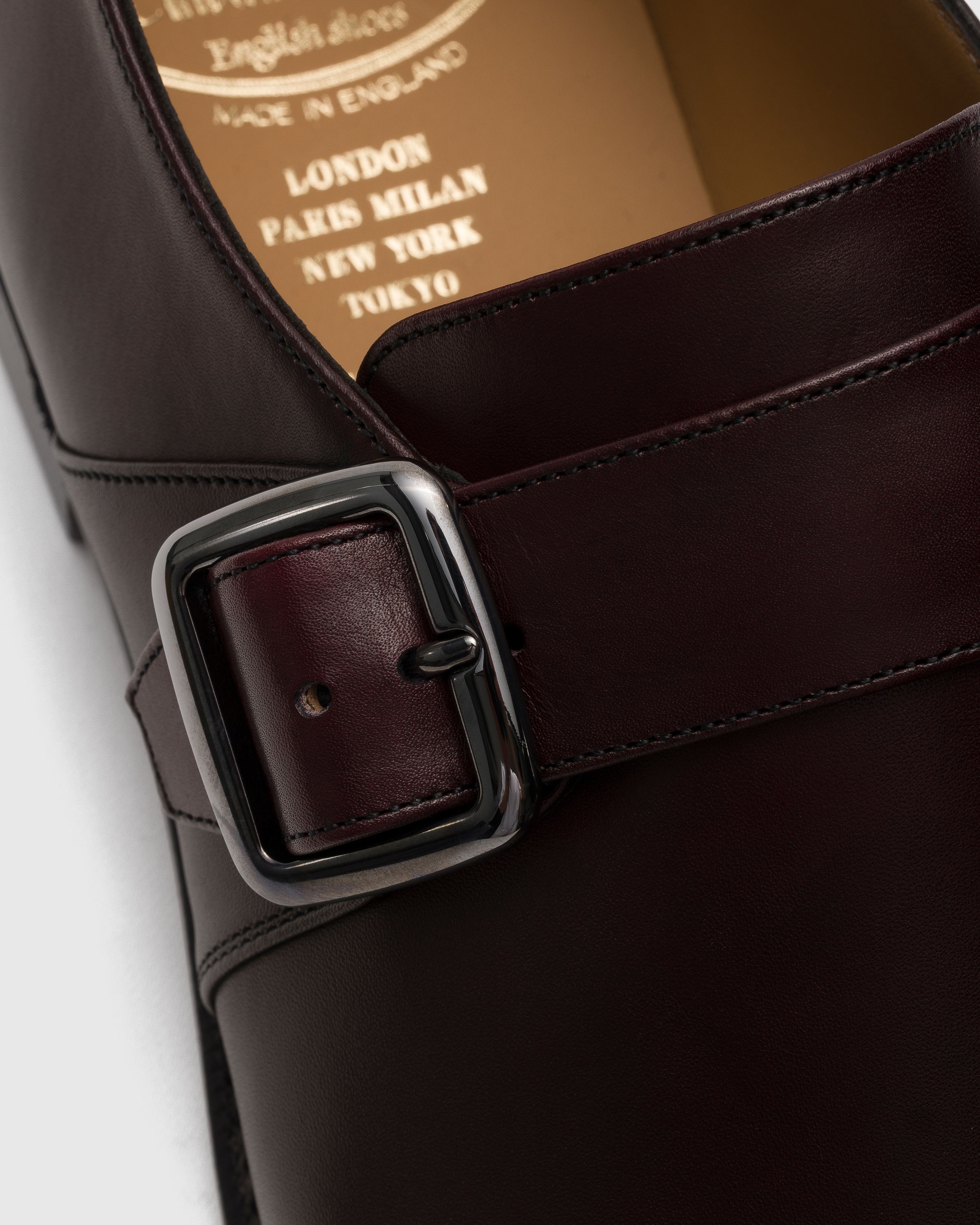 Burgundy Bleached Calfskin Monk Strap | Church's