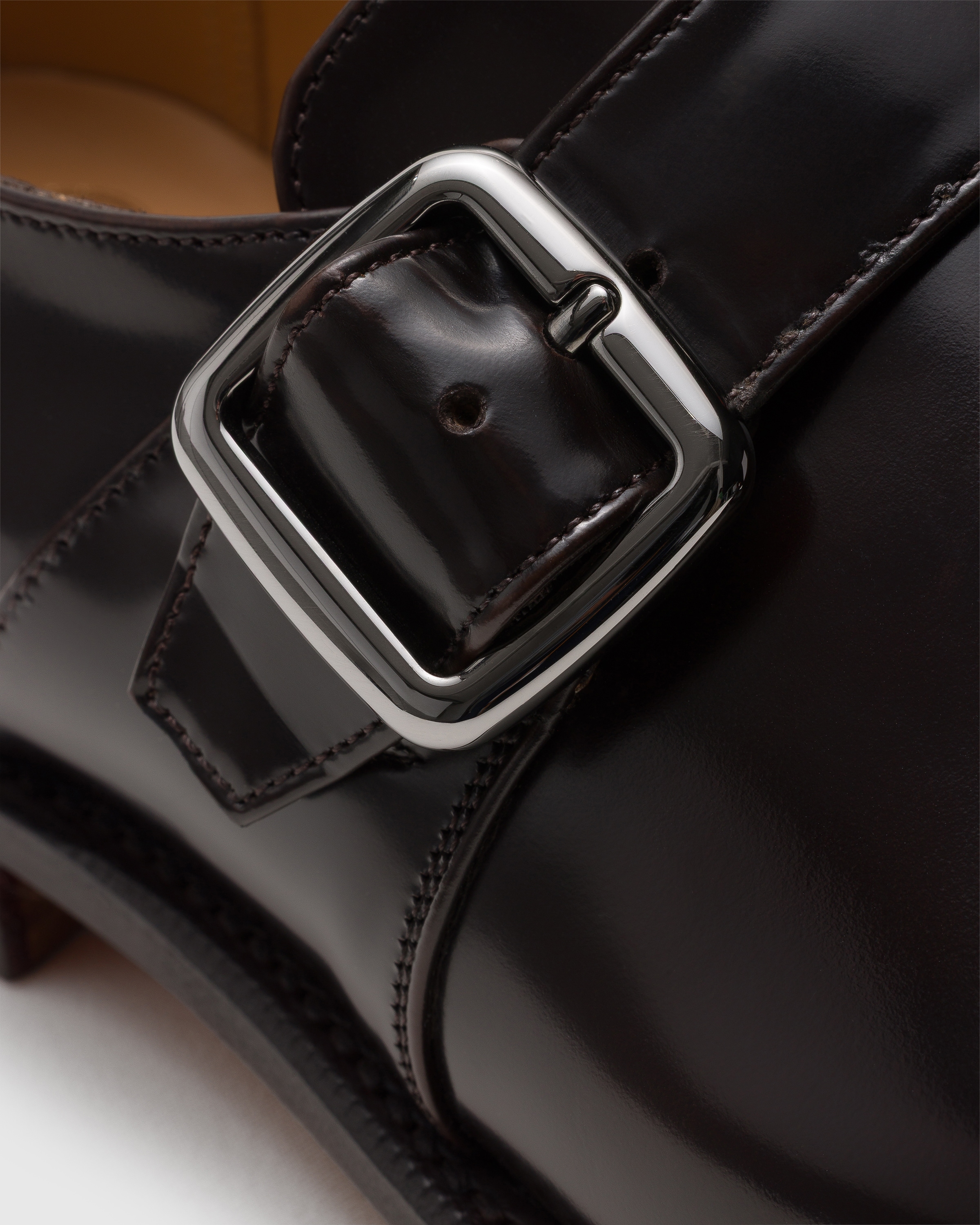 新品未使用【定価18万】Church’sポリッシュフュメ モンク ブローグ 新品 Church's シングルモンクストラップ ポリッシュドバインダー 革靴