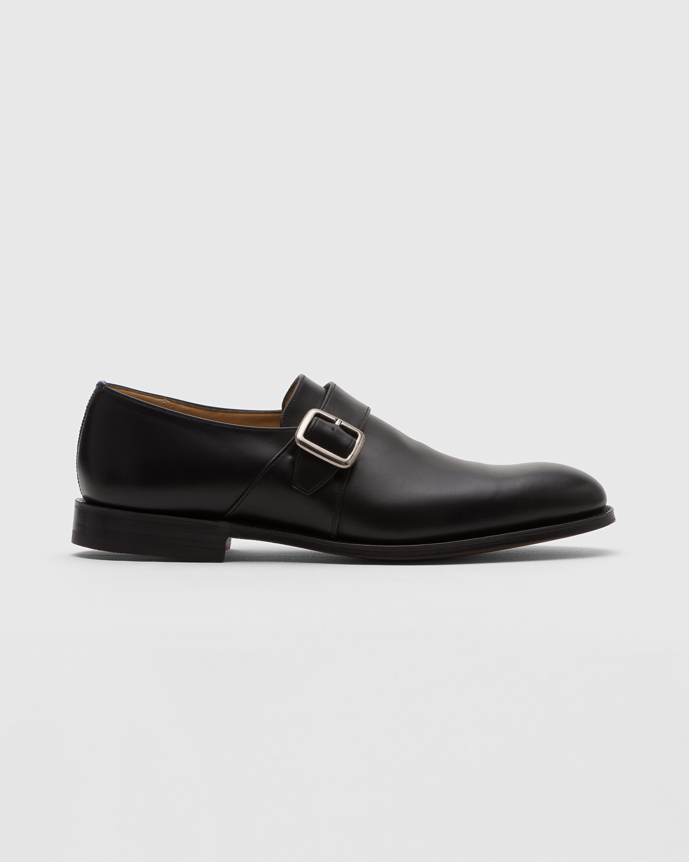 正規品 Black Calf Leather Monk Strap | Church's 靴