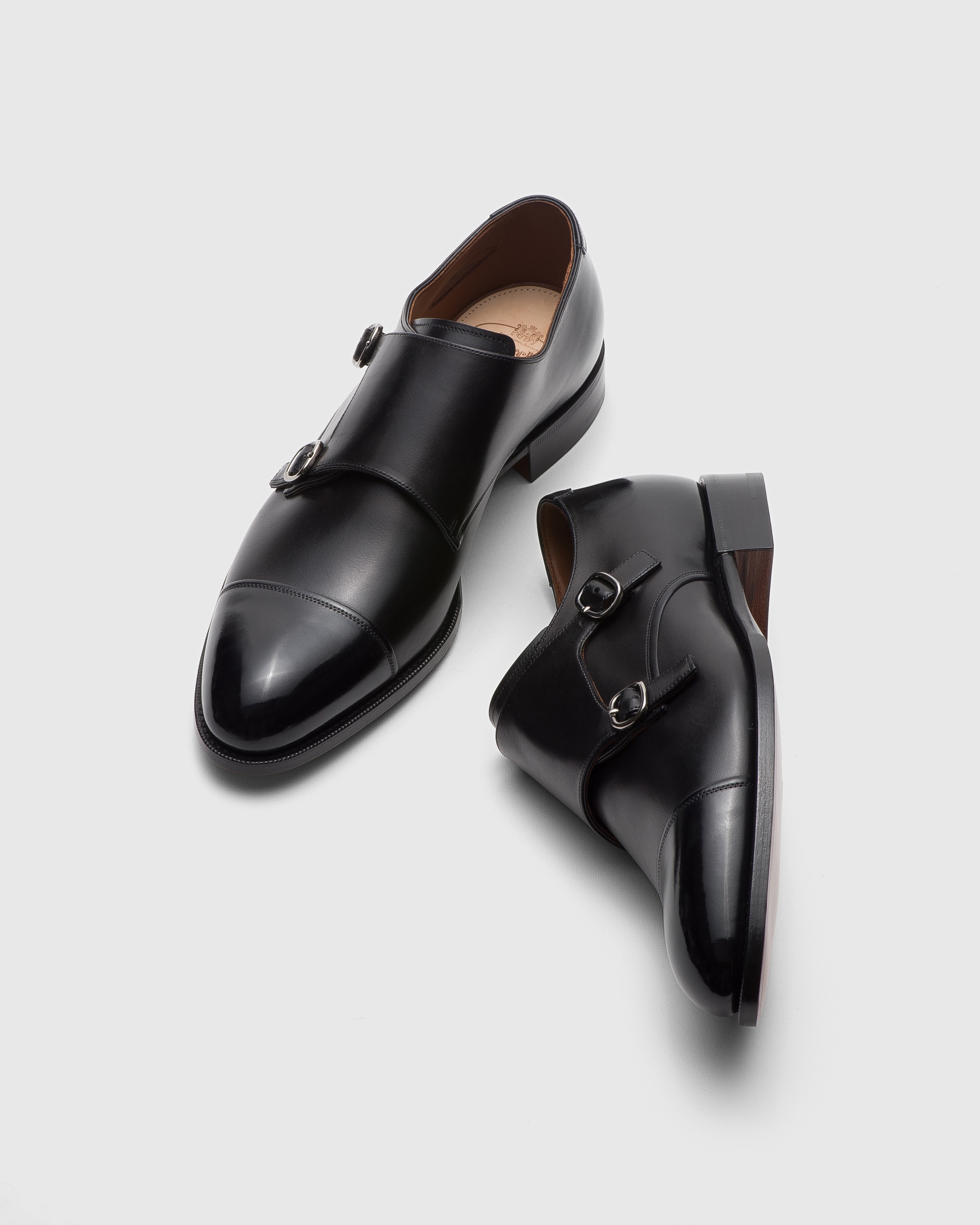 Black Doha Leather Monk Strap | Church's Black Doha Leather Monk Strap | Church's