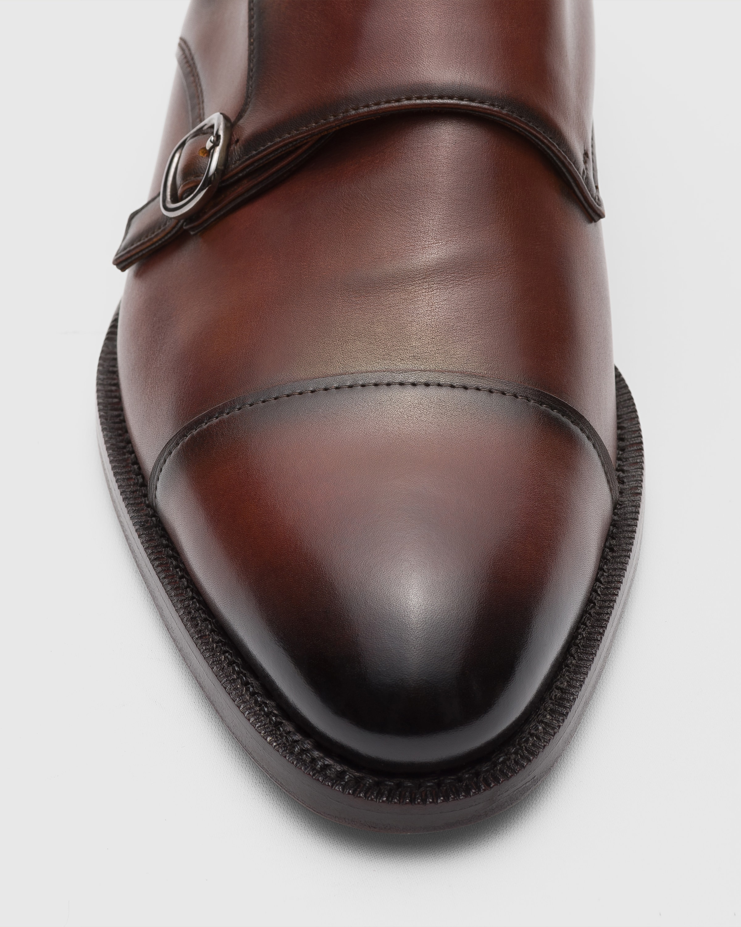 Burnt Doha Leather Monk Strap Church's