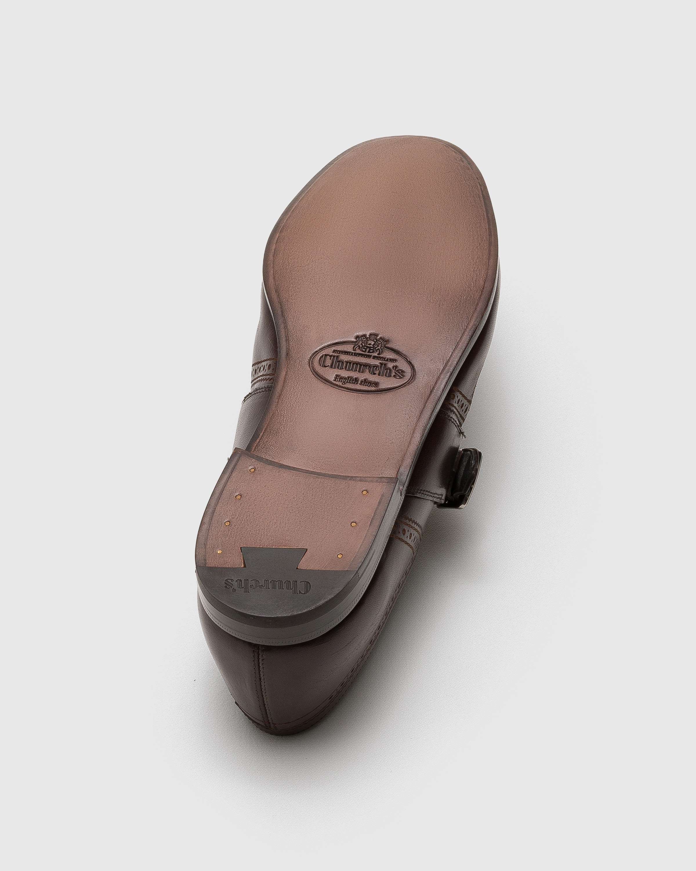 Ebony Antiqued Calfskin Monk Strap | Church's