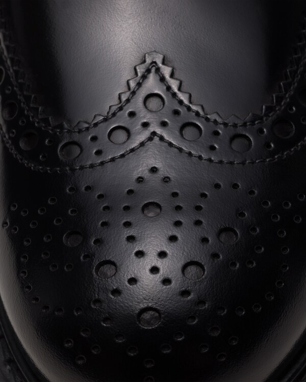 Polished Fumè Monk Strap Black