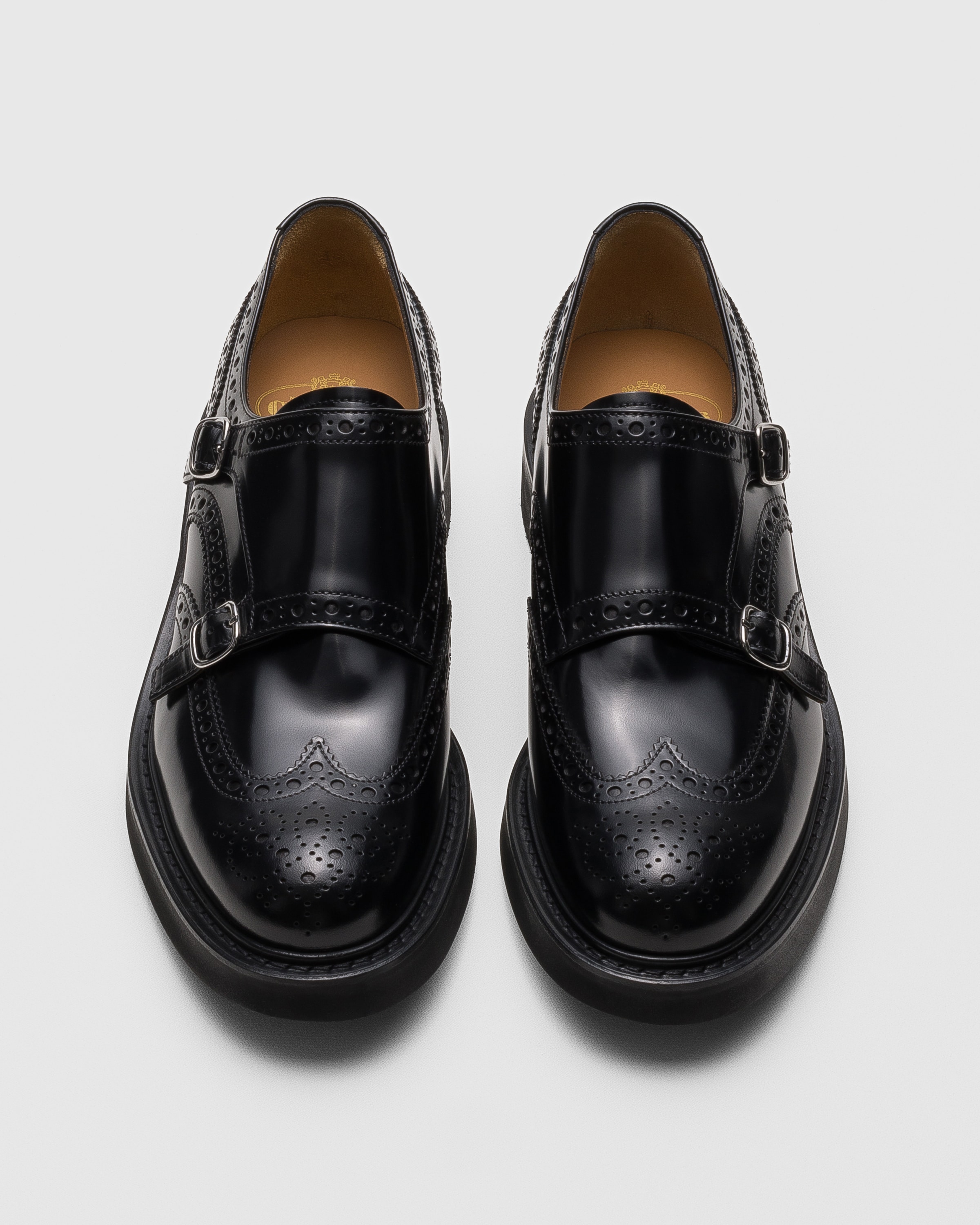 新品未使用【定価18万】Church’sポリッシュフュメ モンク ブローグ ブラック ポリッシュドフュメ モンクストラップ | Church's