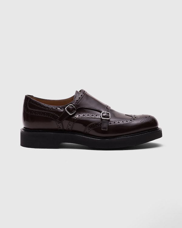 Polished Fumè Monk Strap Tabac